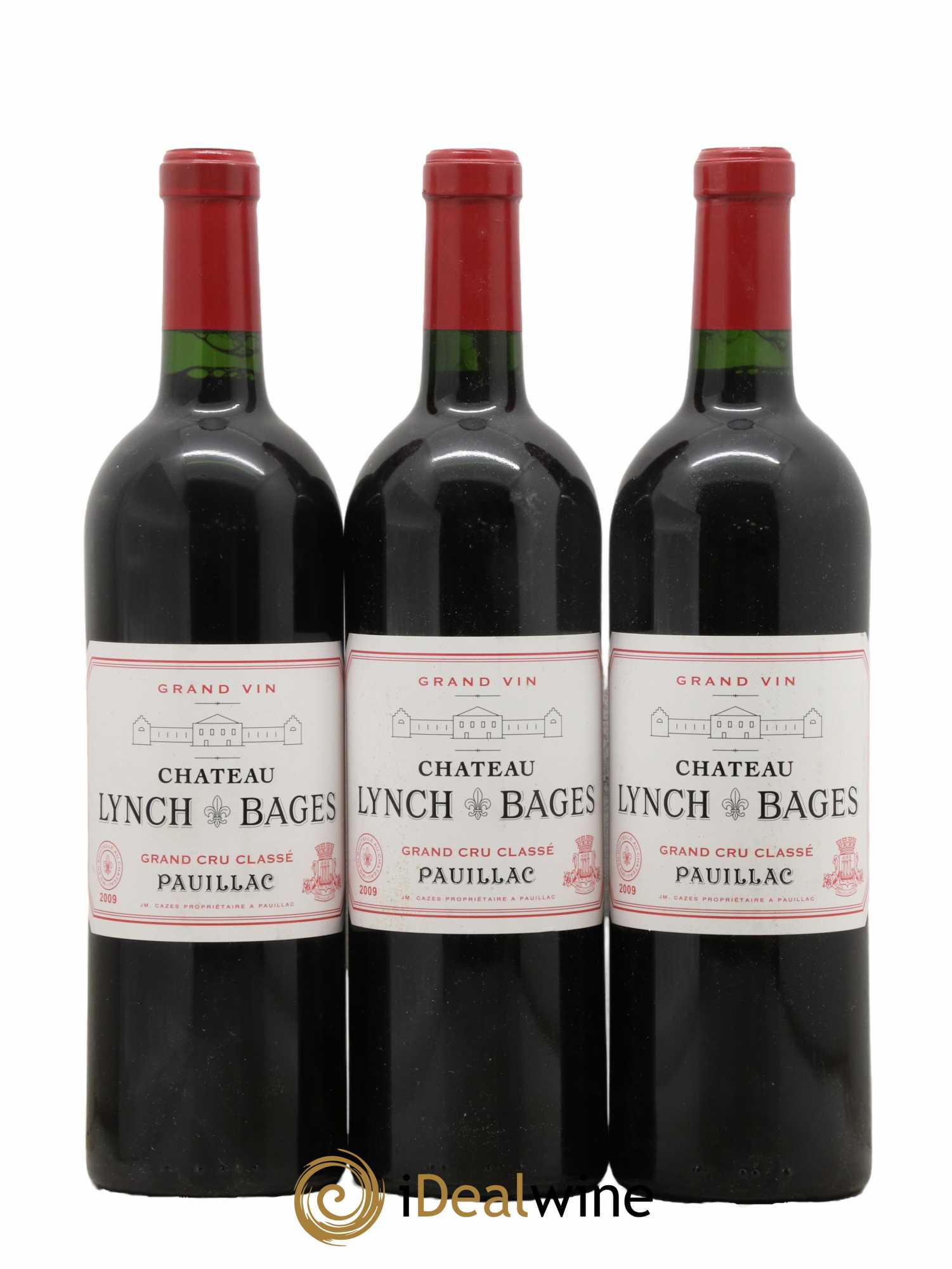 Château Lynch Bages 5ème Grand Cru Classé 2009 - Lot de 3 bouteilles - 0