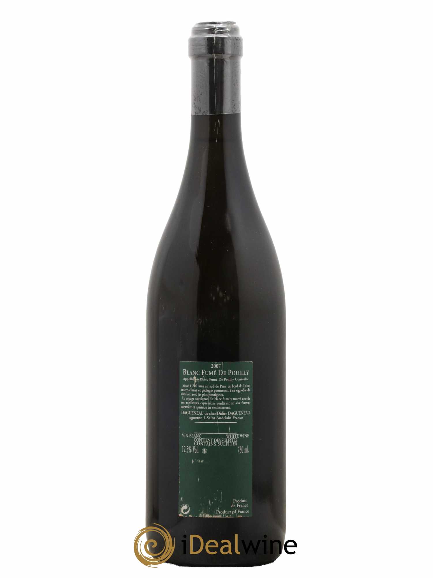 Vin de France (anciennement Pouilly-Fumé) Silex Dagueneau (Domaine Didier - Louis-Benjamin) 2007 - Lot de 1 bouteille - 1