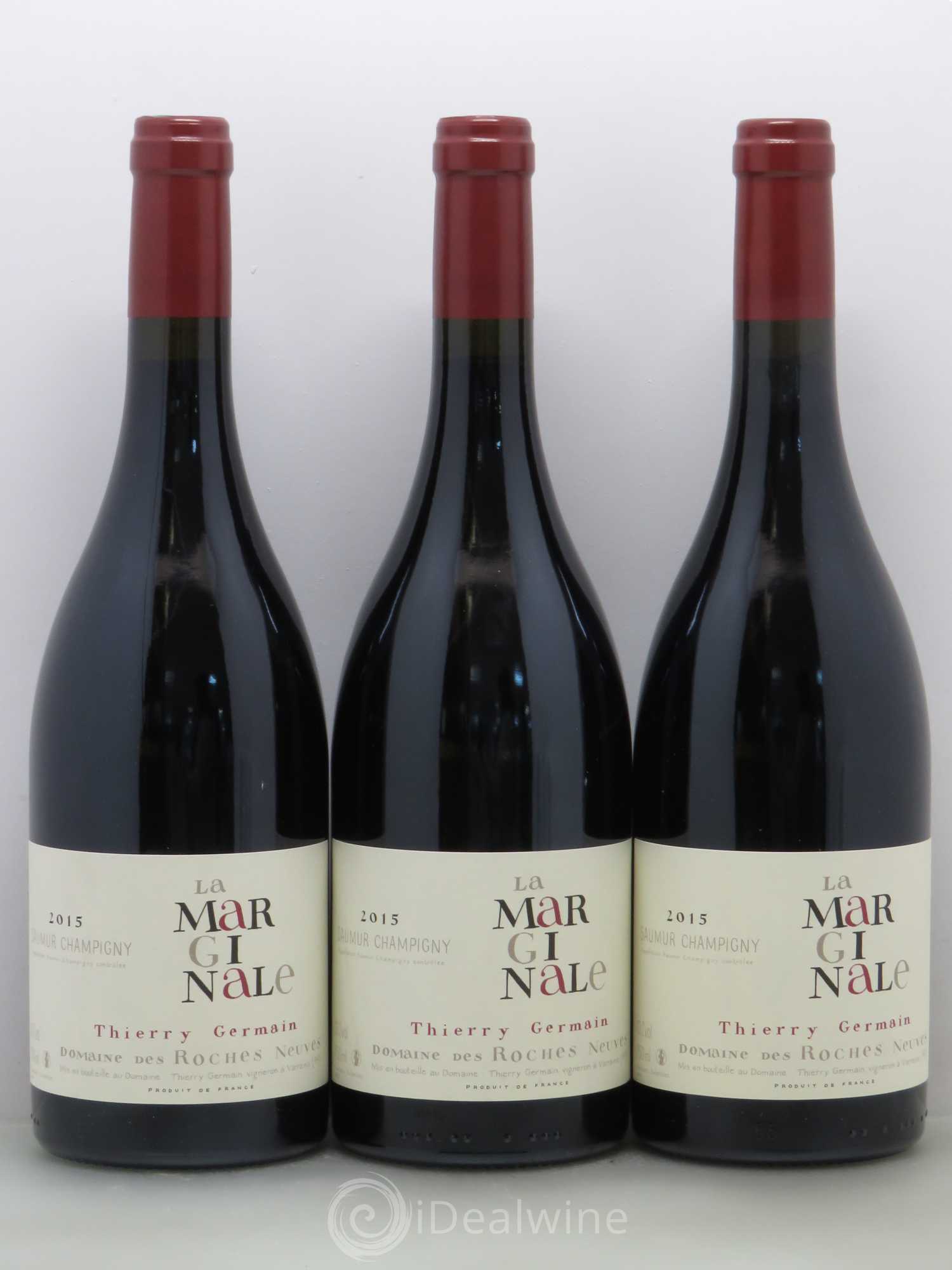 Saumur-Champigny La Marginale Domaine des Roches Neuves - Thierry Germain 2015 - Lot de 3 bouteilles - 0