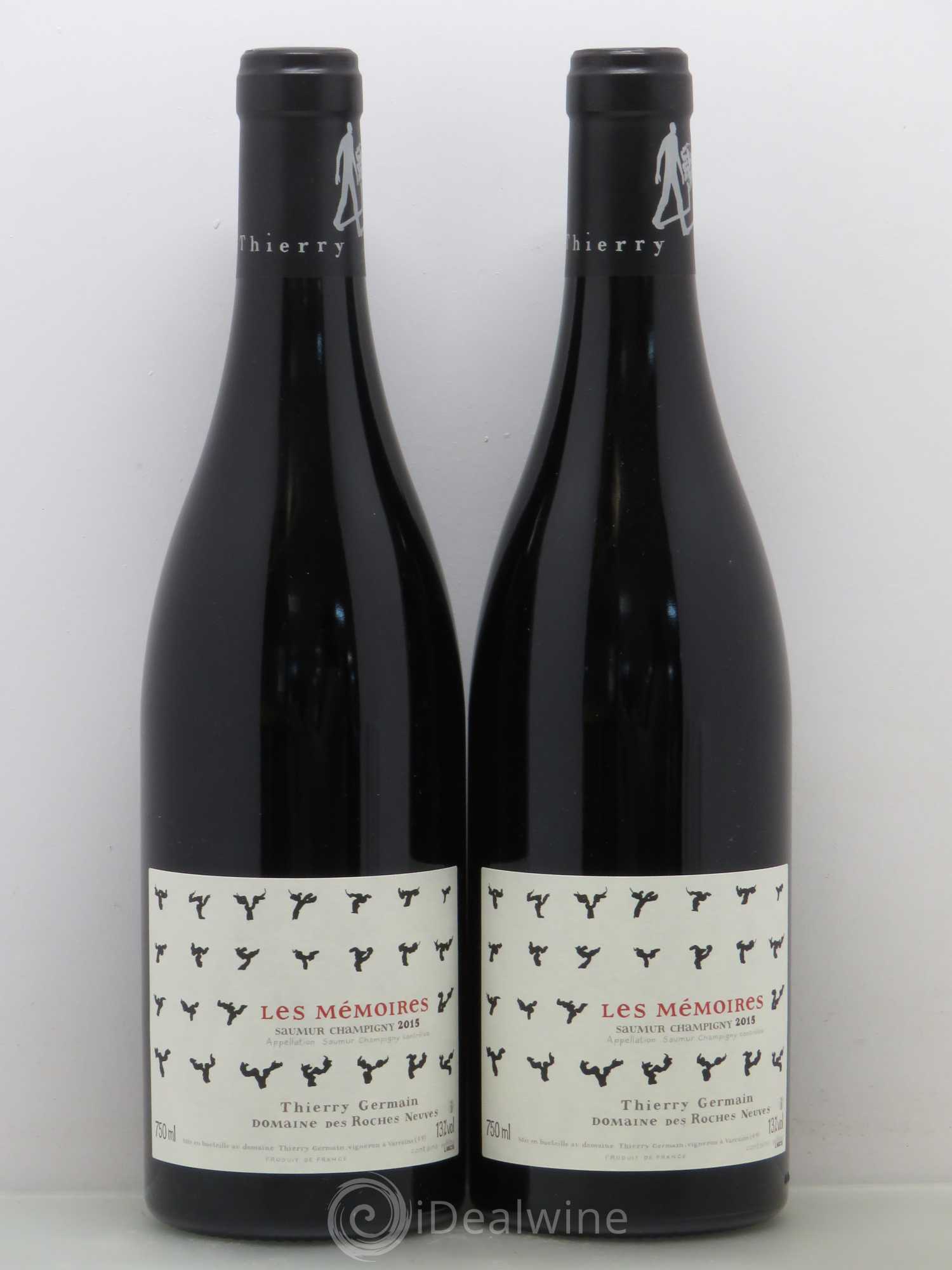 Saumur-Champigny Les Mémoires Domaine des Roches Neuves - Thierry Germain 2015 - Lot de 2 bouteilles - 0