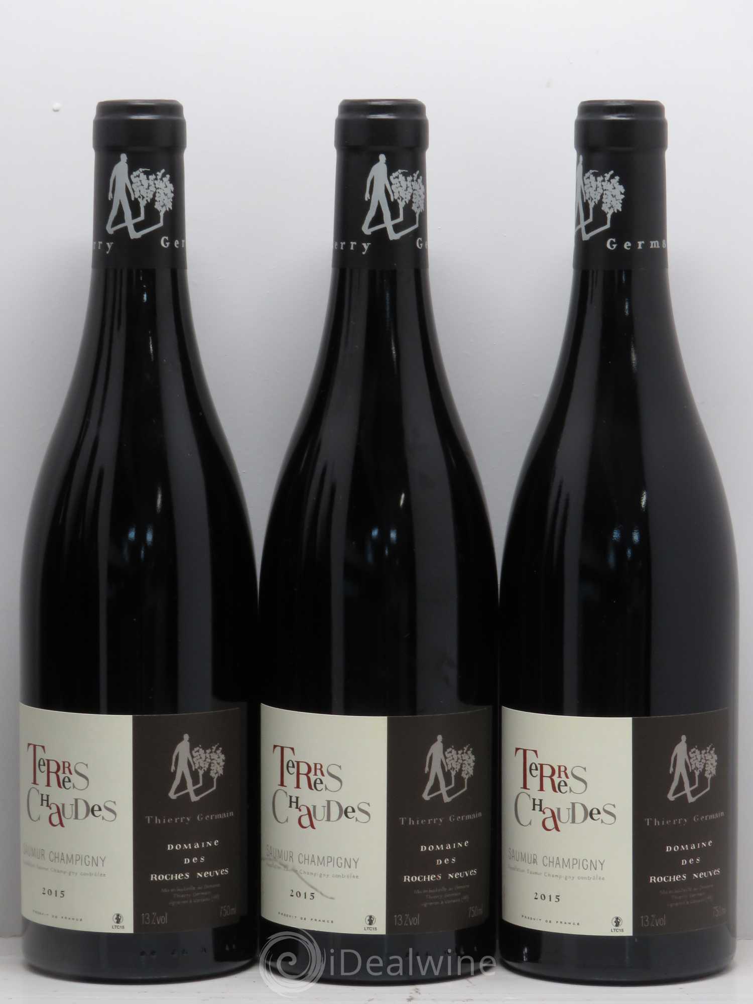 Saumur-Champigny Terres Chaudes Domaine des Roches Neuves - Thierry Germain 2015 - Lot de 6 bouteilles - 1