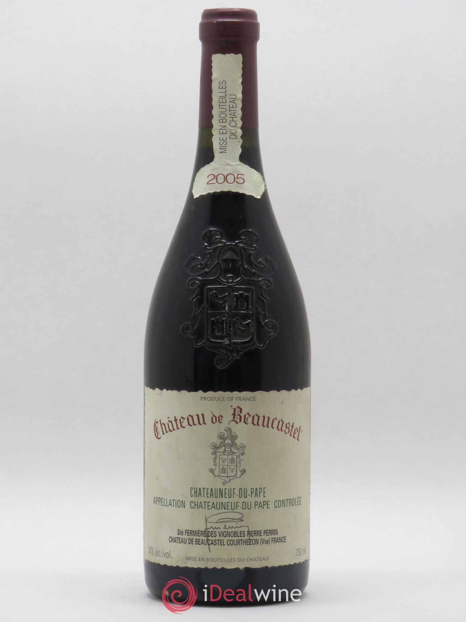 Châteauneuf-du-Pape Château de Beaucastel Famille Perrin 2005 - Lot de 1 bouteille - 0