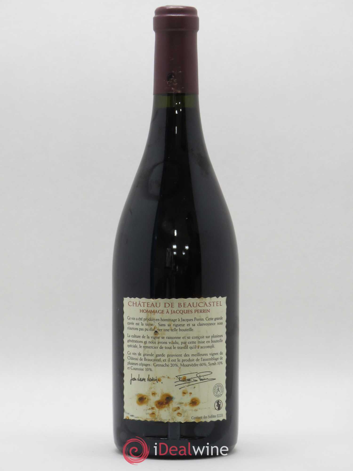 Châteauneuf-du-Pape Château de Beaucastel Hommage à Jacques Perrin Famille Perrin 2005 - Posten von 1 Flasche - 1