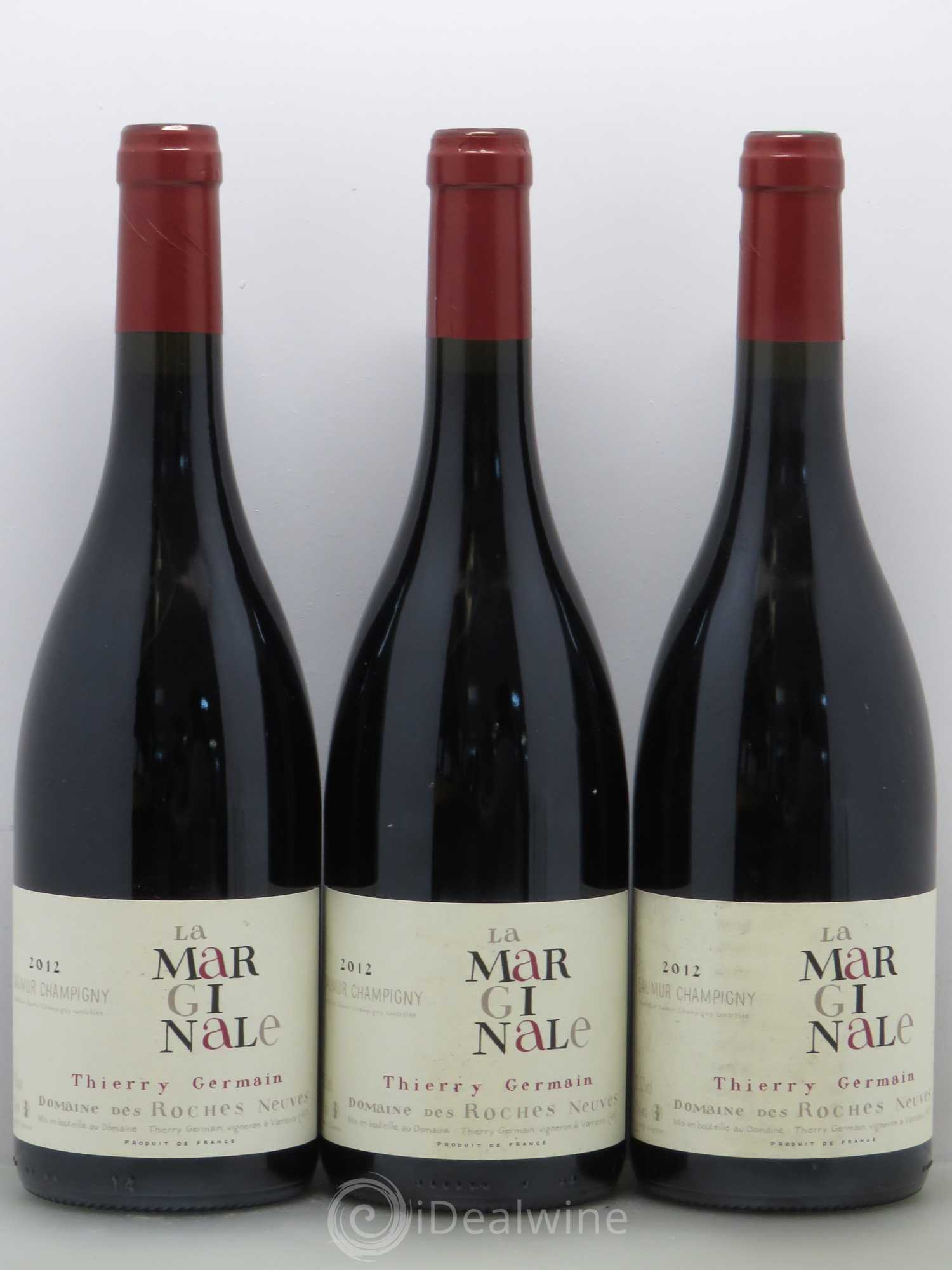 Saumur-Champigny La Marginale Domaine des Roches Neuves - Thierry Germain 2012 - Lot de 3 bouteilles - 0