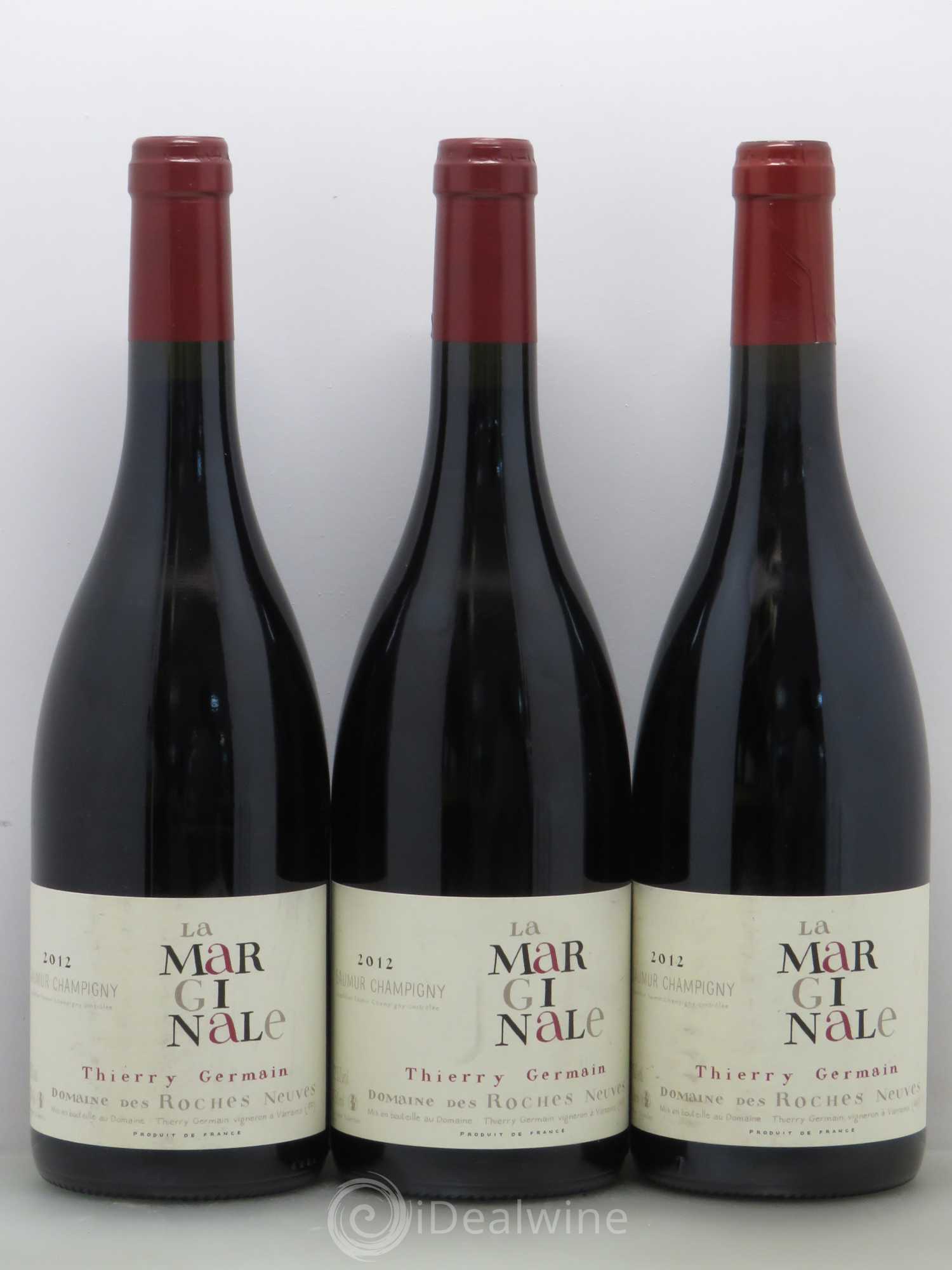 Saumur-Champigny La Marginale Domaine des Roches Neuves - Thierry Germain 2012 - Lot de 3 bouteilles - 0