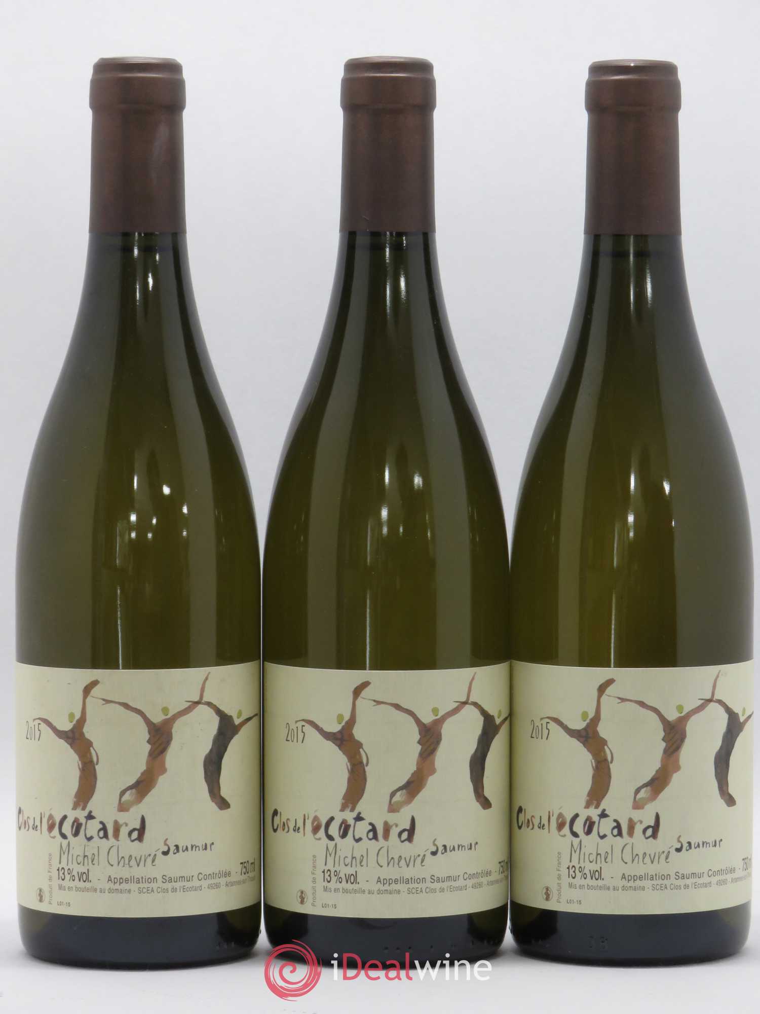 Saumur Clos de l'Ecotard Michel Chevré 2015 - Posten von 6 Flaschen - 1