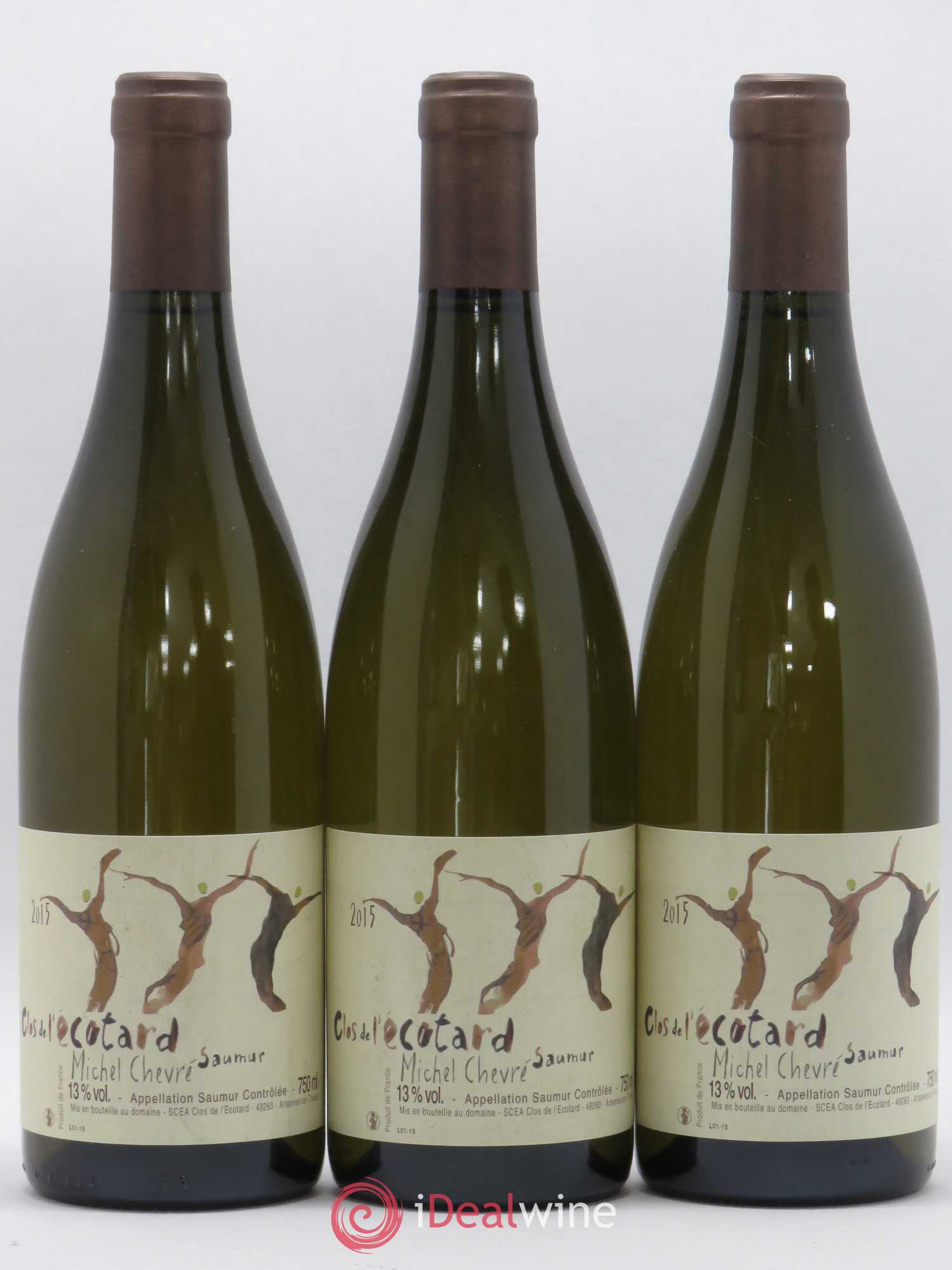 Saumur Clos de l'Ecotard Michel Chevré 2015 - Posten von 6 Flaschen - 2