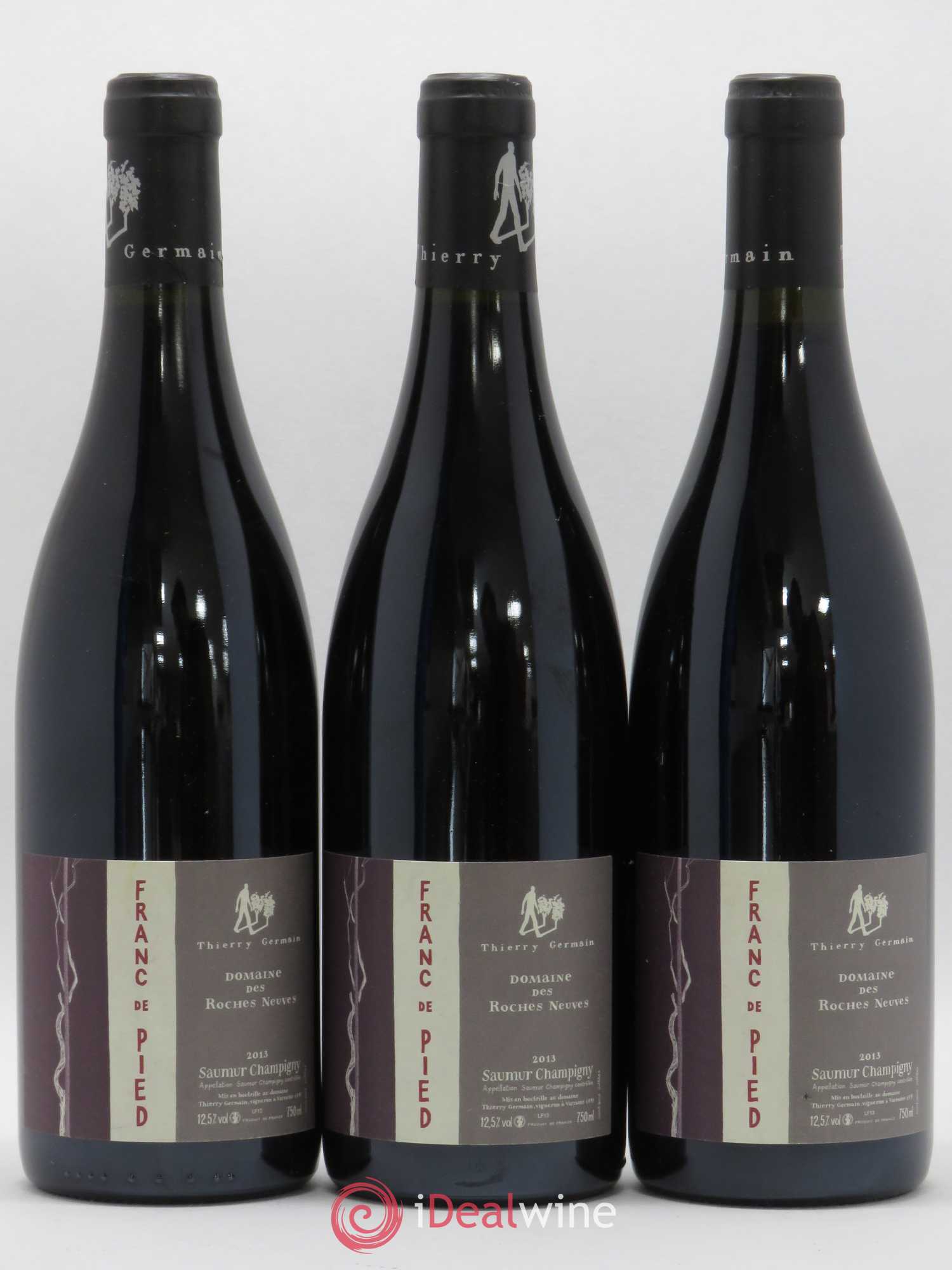 Saumur-Champigny Franc de pied Domaine des Roches Neuves - Thierry Germain 2013 - Lot de 3 bouteilles - 0