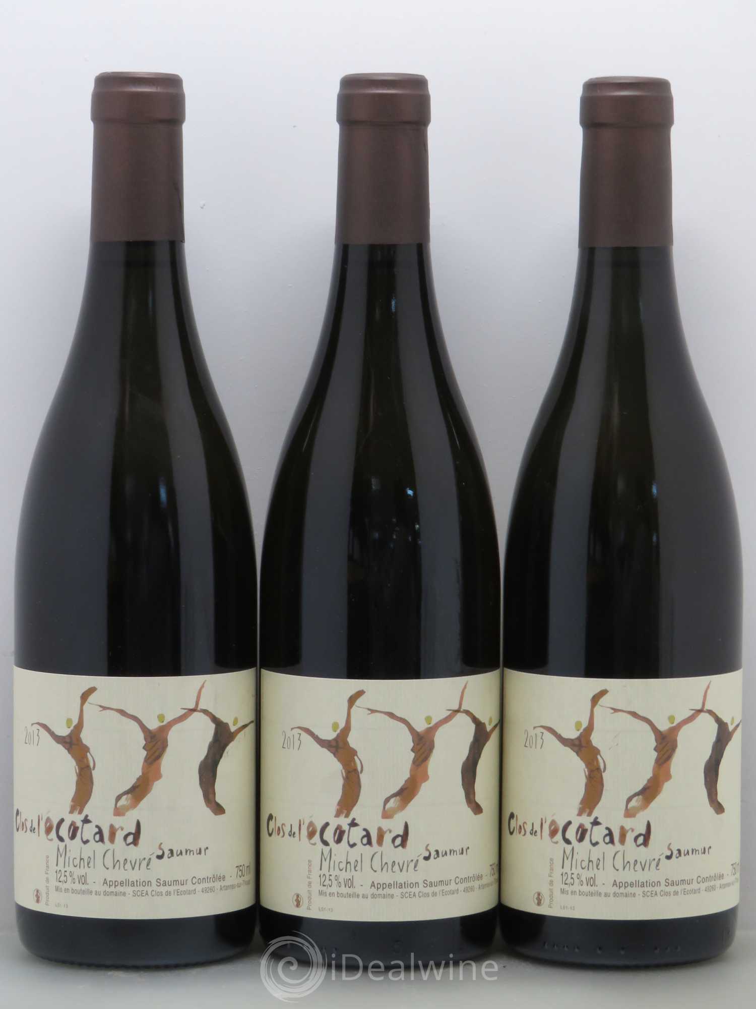Saumur Clos de l'Ecotard - Michel Chevré 2013 - Lot de 3 bouteilles - 0