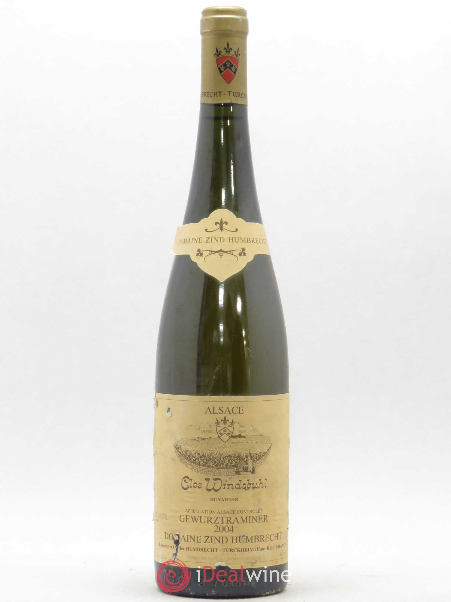 Alsace Gewurztraminer Clos Windsbuhl Zind-Humbrecht (Domaine) 2004 - Lot de 1 bouteille - 0