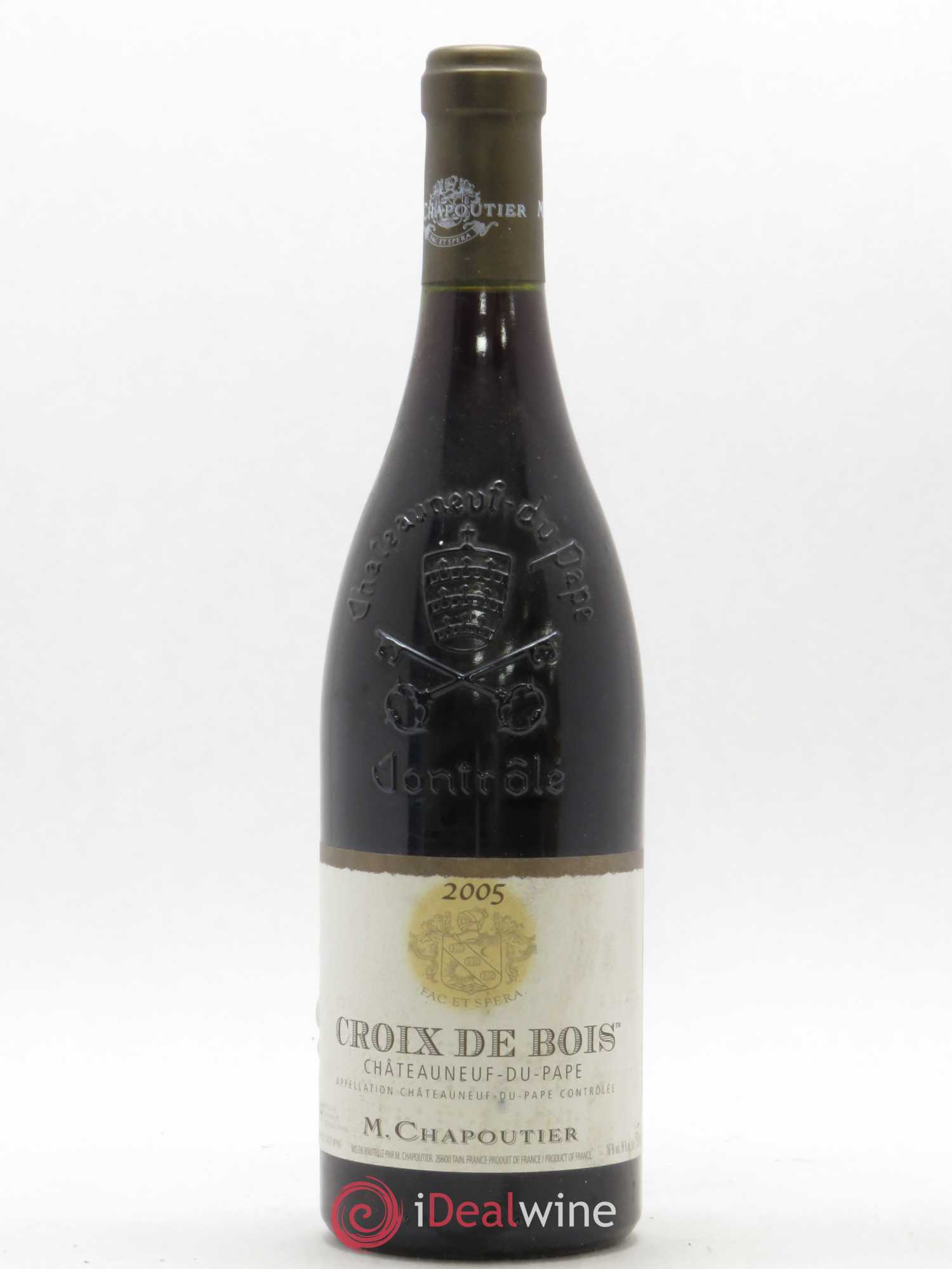 Châteauneuf-du-Pape Croix de Bois Chapoutier 2005 - Lot de 1 bouteille - 0