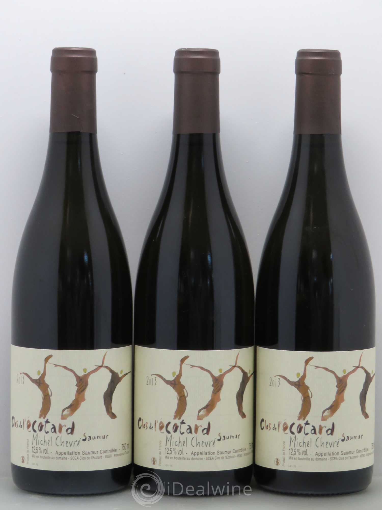 Saumur Clos de l'Ecotard - Michel Chevré 2013 - Lot de 3 bouteilles - 0