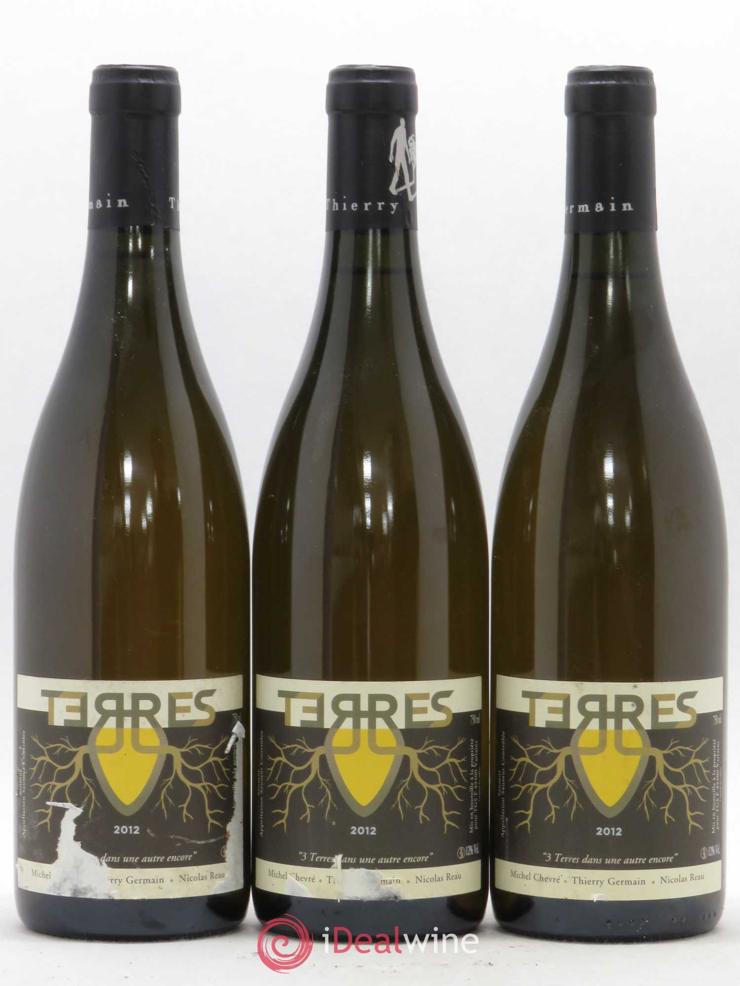 Saumur Terres Domaine des Roches Neuves - Thierry Germain 2012 - Posten von 3 Flaschen - 0