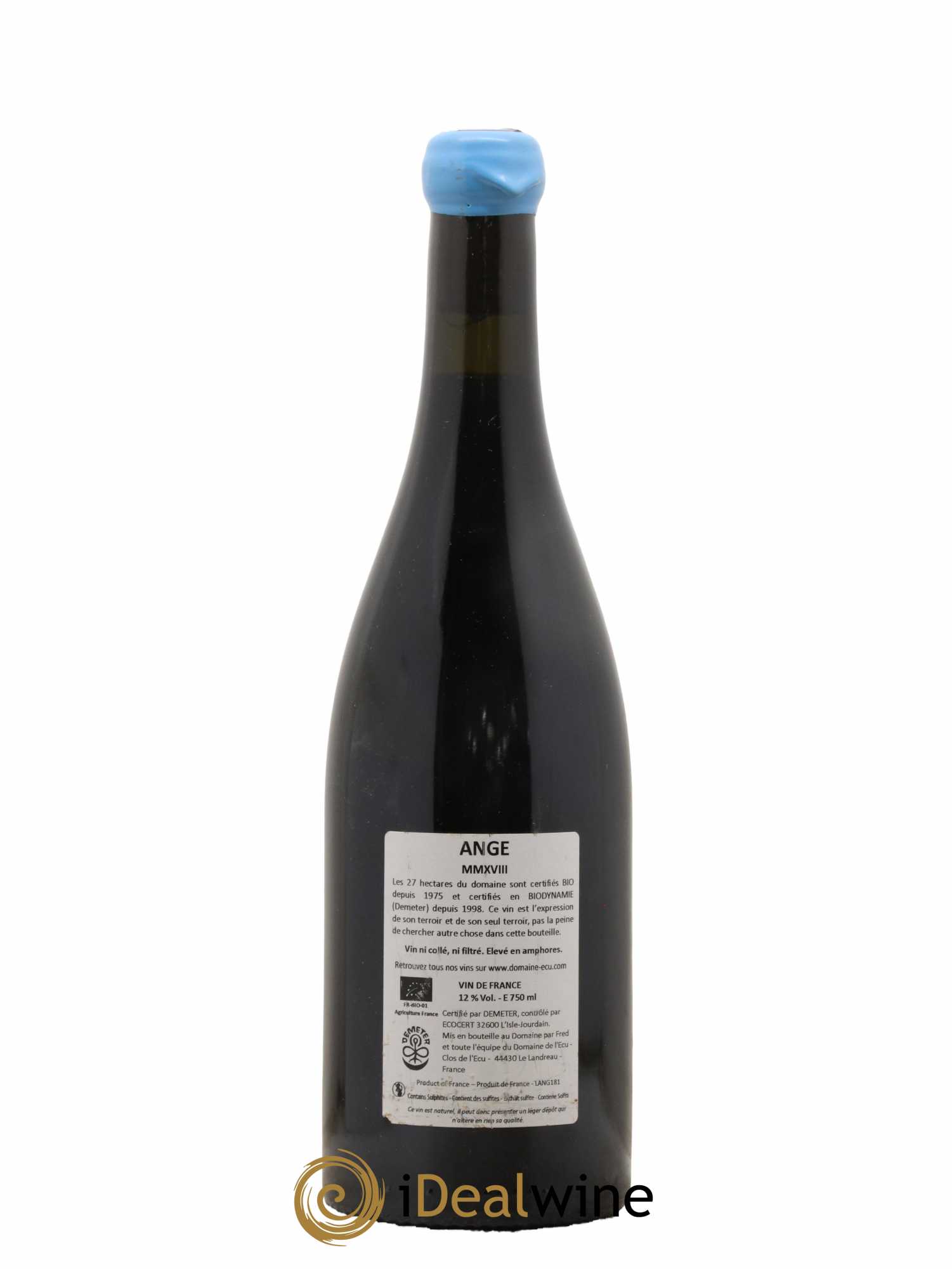 Vin de France Ange Domaine de L'Ecu 2018 - Lot de 1 bouteille - 1