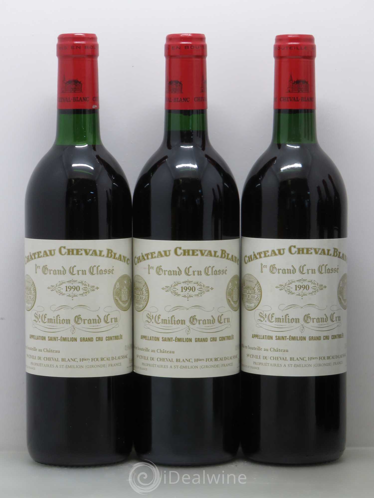 Château Cheval Blanc 1er Grand Cru Classé A 1990 - Lot de 6 bouteilles - 1