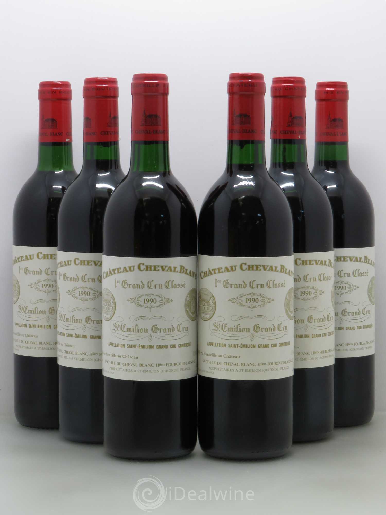 Château Cheval Blanc 1er Grand Cru Classé A 1990 - Lot de 6 bouteilles - 0