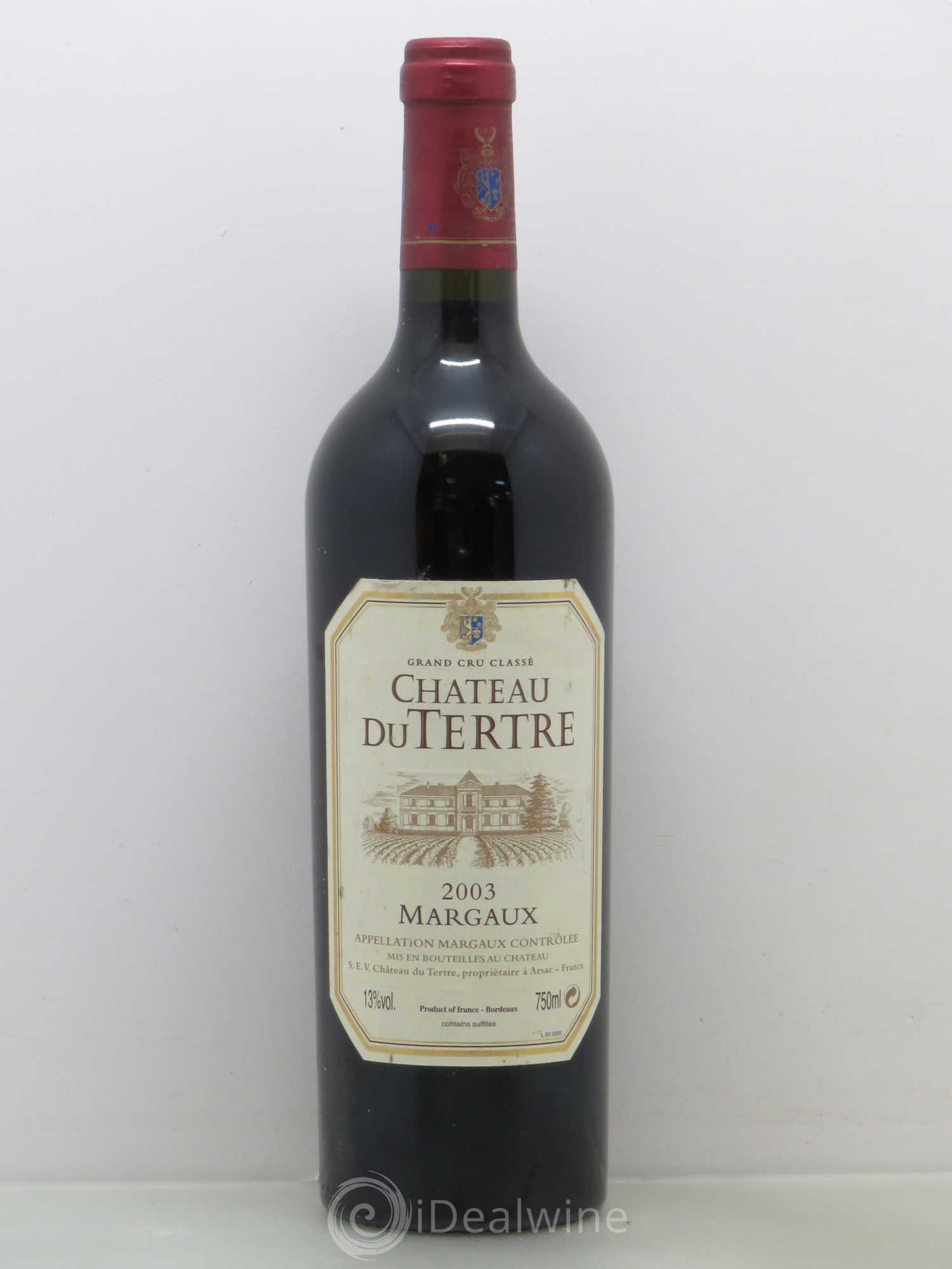 Château du Tertre 5ème Grand Cru Classé 2003 - Lot de 1 bouteille - 0