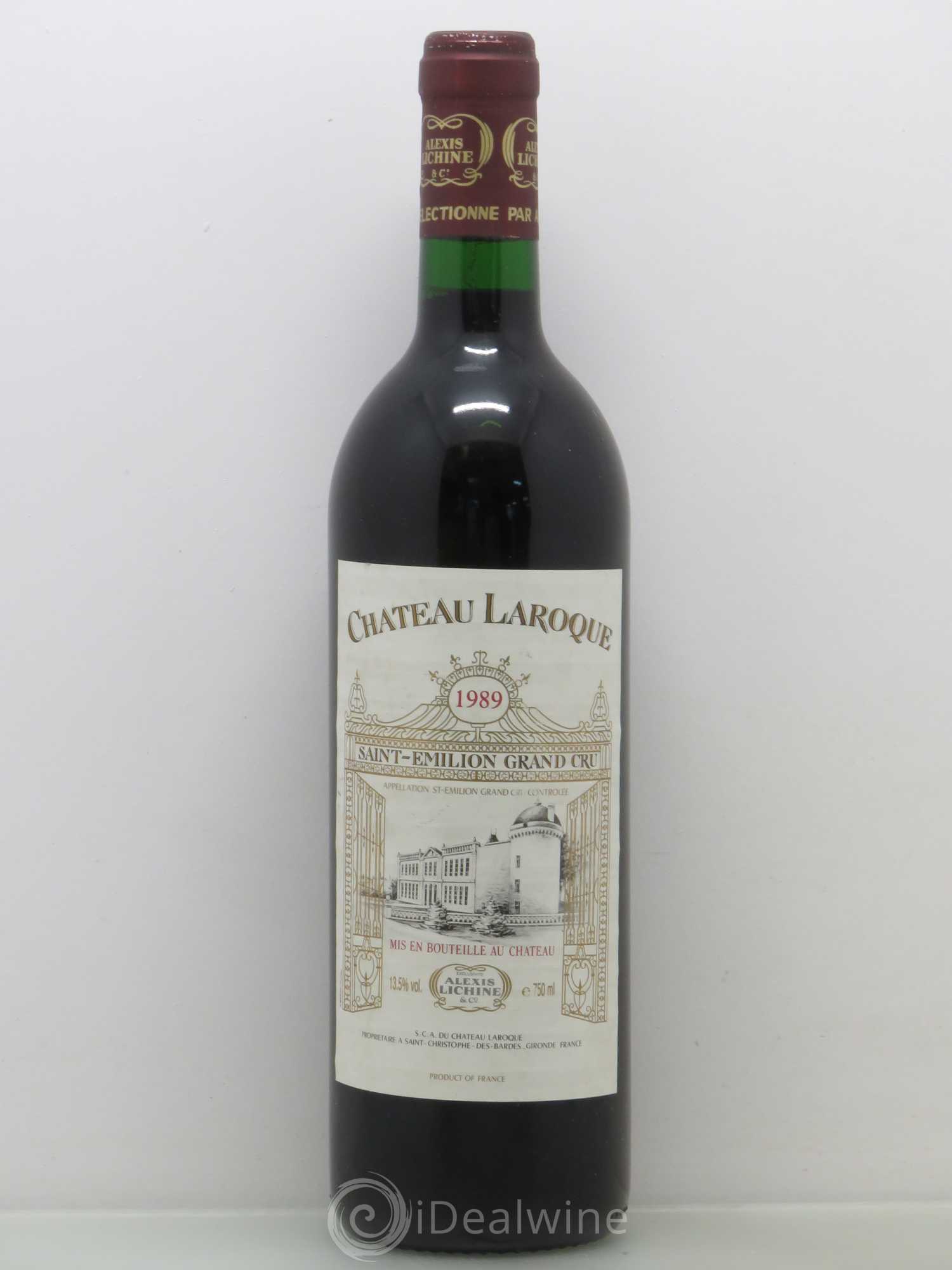 Château Laroque Grand Cru Classé 1989 - Lot de 1 bouteille - 0