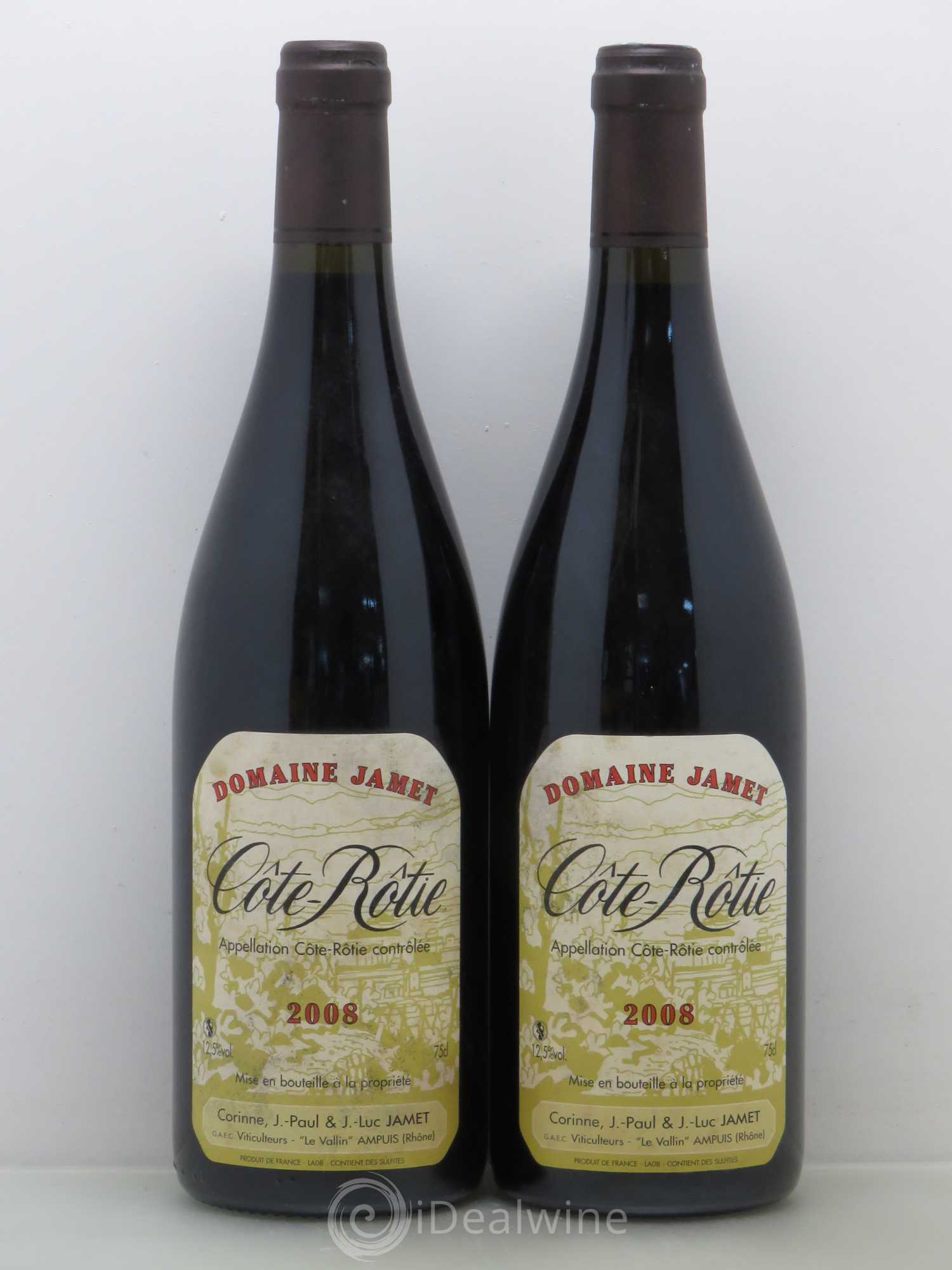 Côte-Rôtie Jamet (Domaine) 2008 - Lot de 2 bouteilles - 0