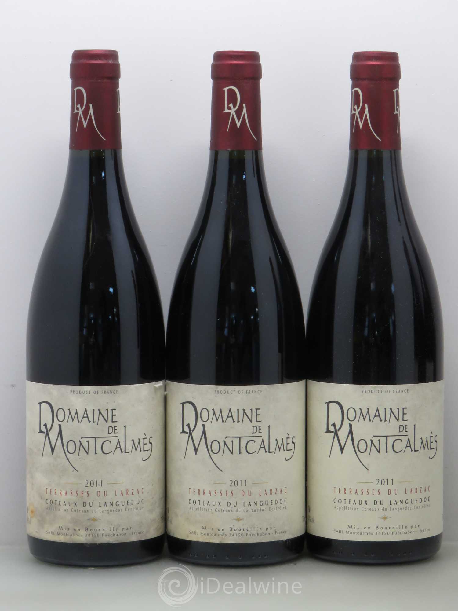 Terrasses du Larzac Domaine de Montcalmès Frédéric Pourtalié 2011 - Lot de 5 bouteilles - 1