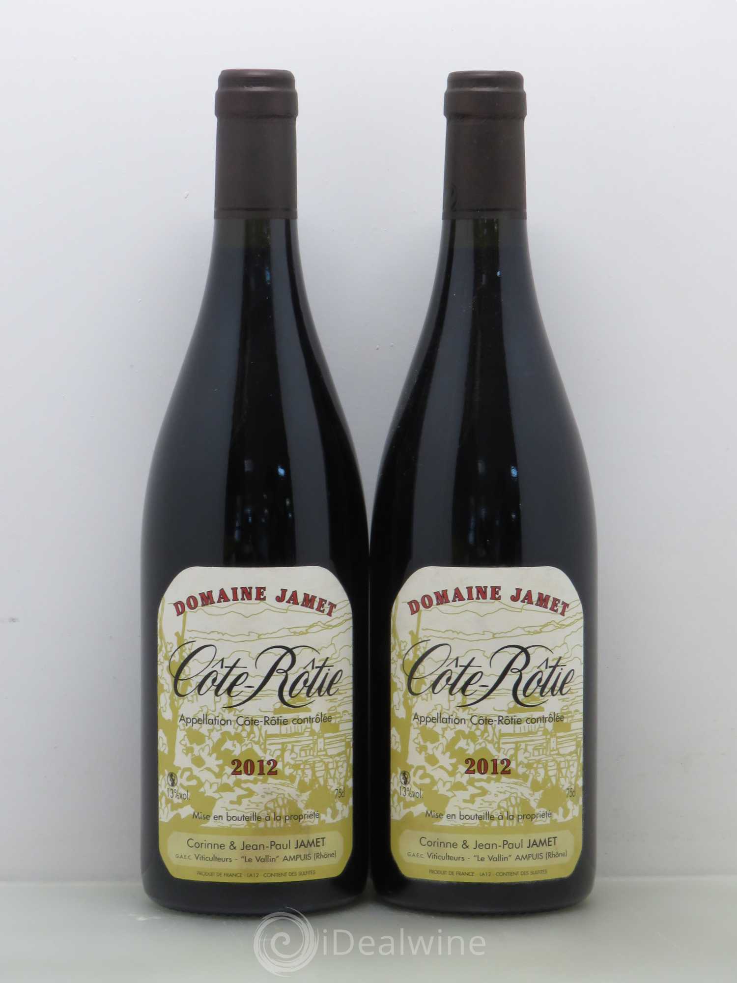 Côte-Rôtie Jamet (Domaine) 2012 - Lot de 2 bouteilles - 0