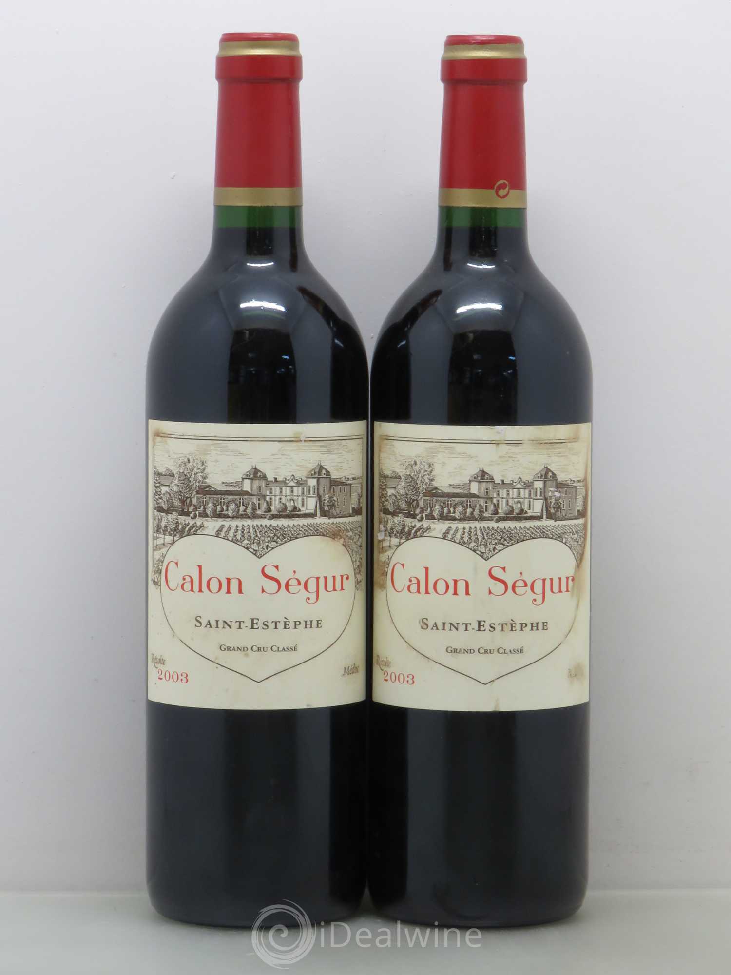 Château Calon Ségur 3ème Grand Cru Classé 2003 - Lot de 2 bouteilles - 0