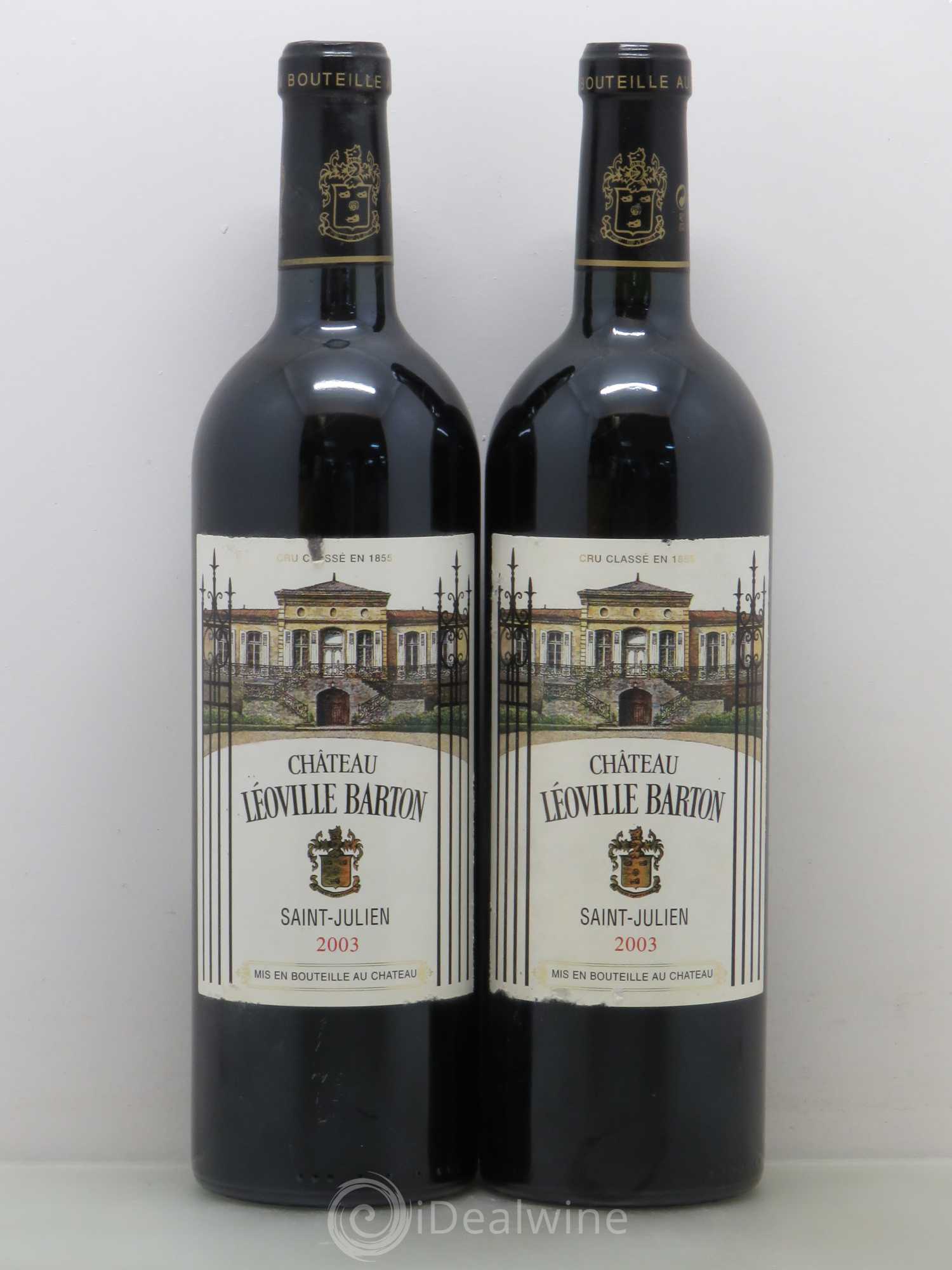 Château Léoville Barton 2ème Grand Cru Classé 2003 - Lot de 2 bouteilles - 0