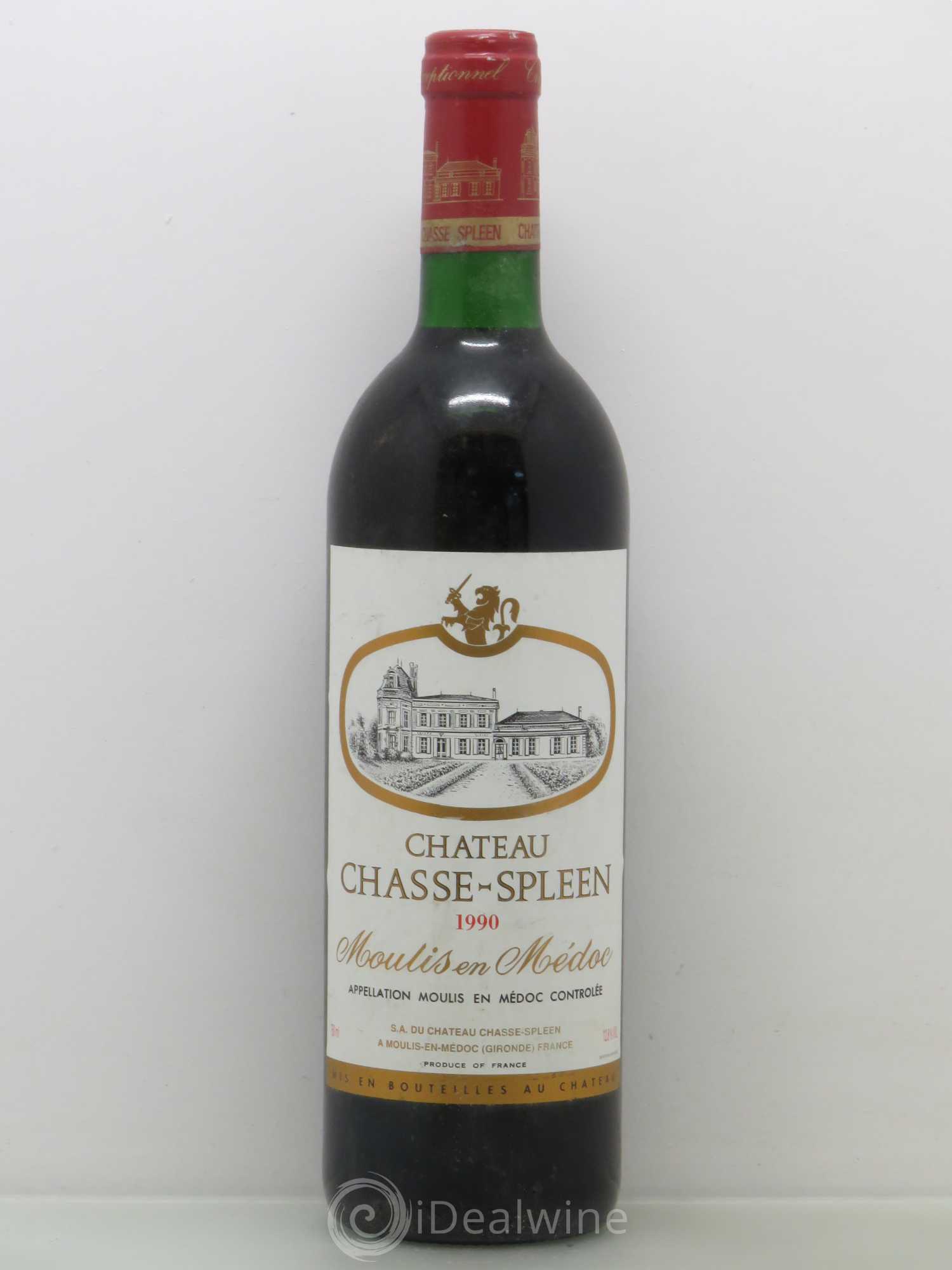 Château Chasse Spleen 1990 - Lot de 1 bouteille - 0