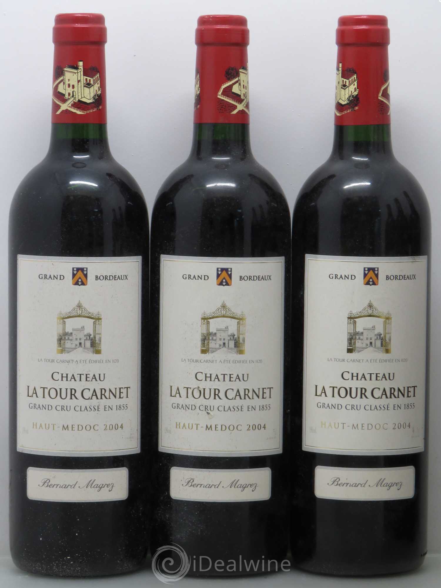 Château la Tour Carnet 4ème Grand Cru Classé 2004 - Lot de 6 bouteilles - 1