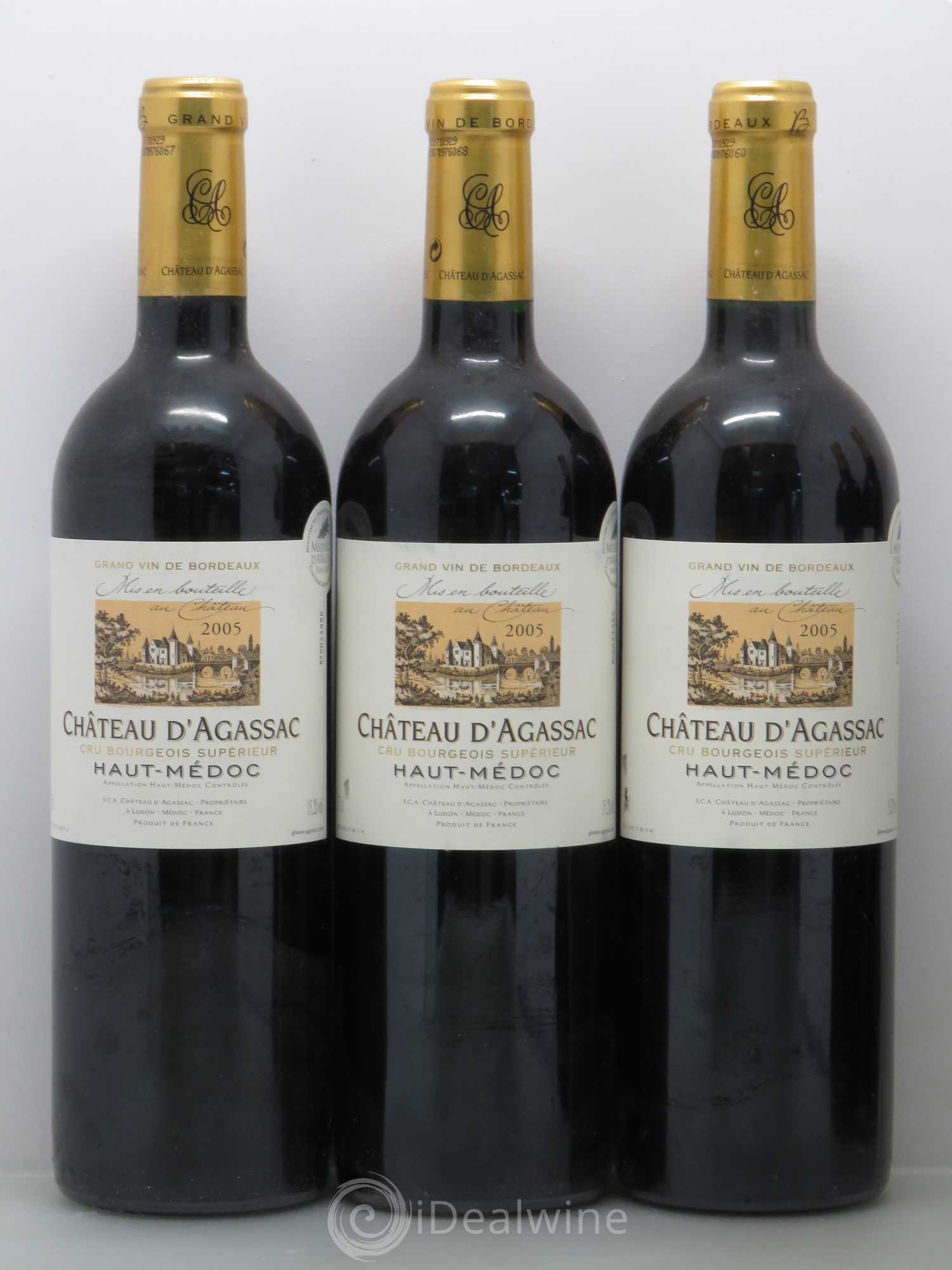 Château d' Agassac Cru Bourgeois 2005 - Lot de 5 bouteilles - 1
