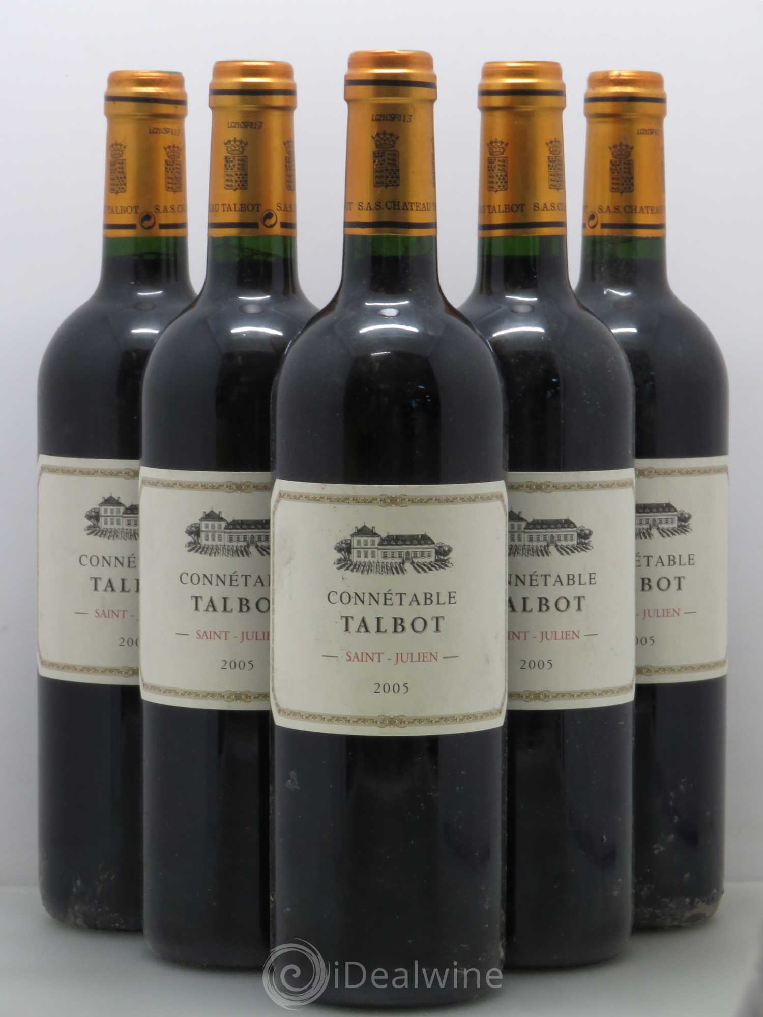 Connétable de Talbot Second Vin 2005 - Lot of 5 bottles - 0