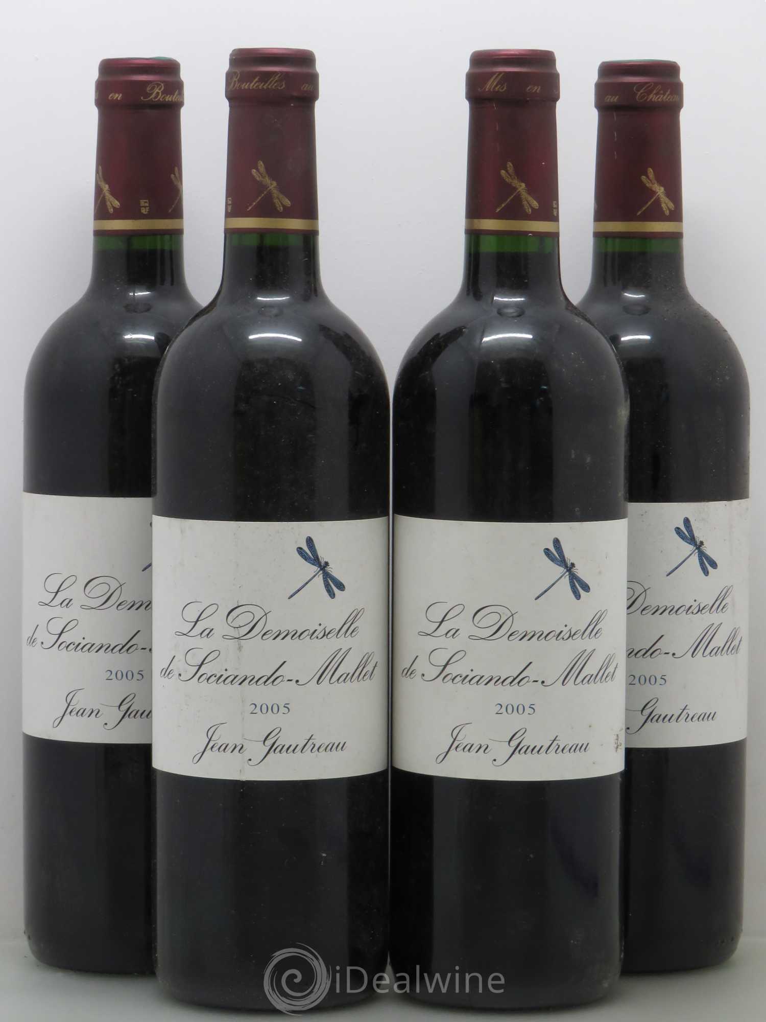 Demoiselle de Sociando Mallet Second Vin 2005 - Lot de 4 bouteilles - 0