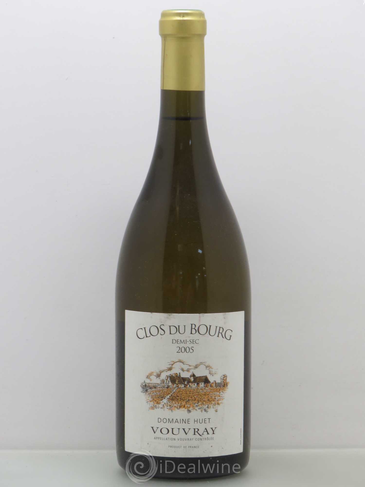 Vouvray Clos du Bourg Demi-Sec Domaine Huet 2005 - Lot de 1 bouteille - 0