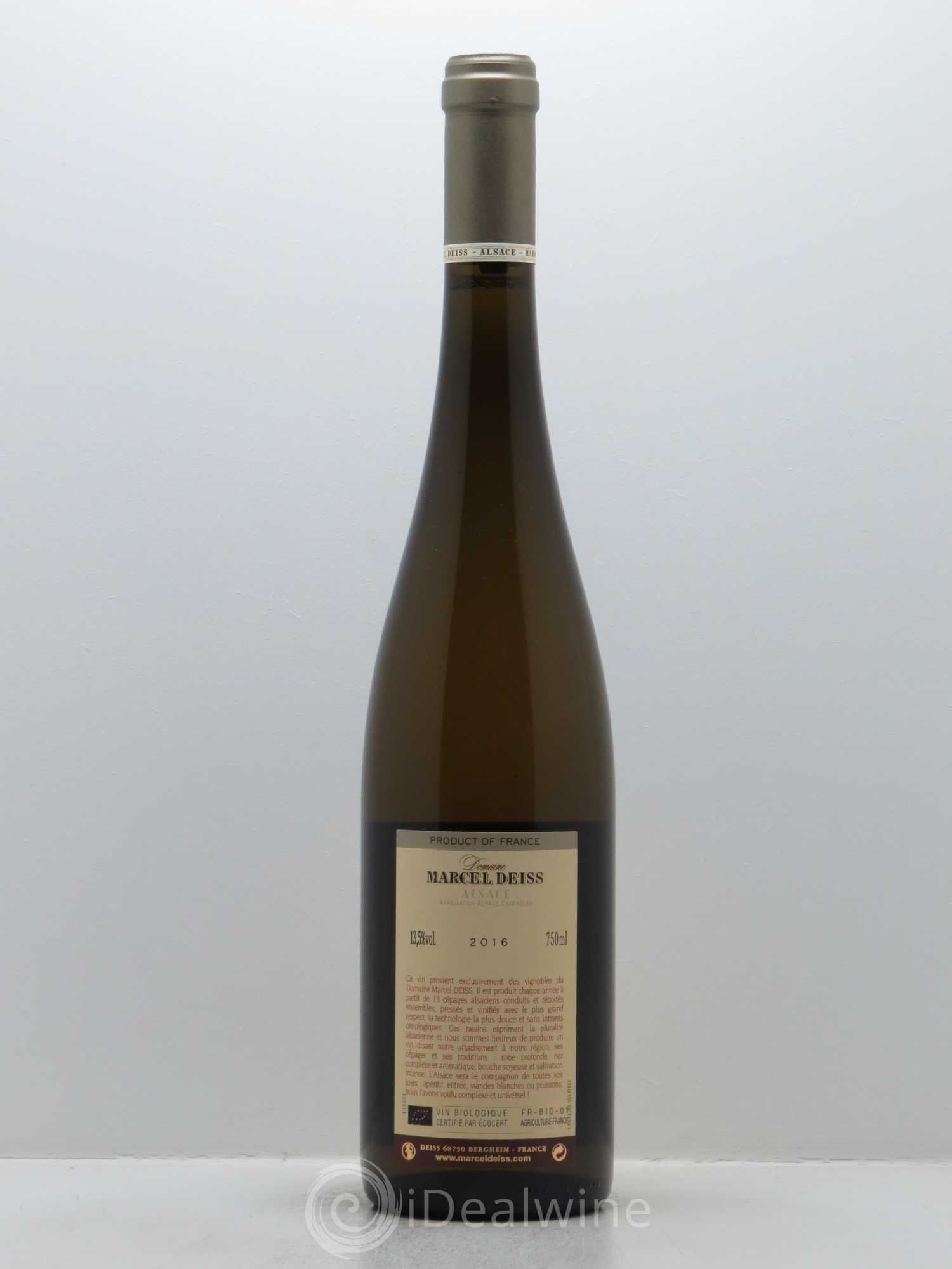 Alsace Marcel Deiss (Domaine) 2016 - Lot de 1 bouteille - 1