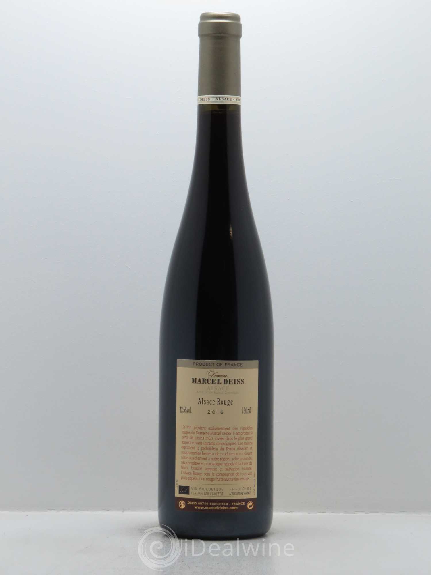 Alsace Marcel Deiss (Domaine) 2016 - Lot de 1 bouteille - 1