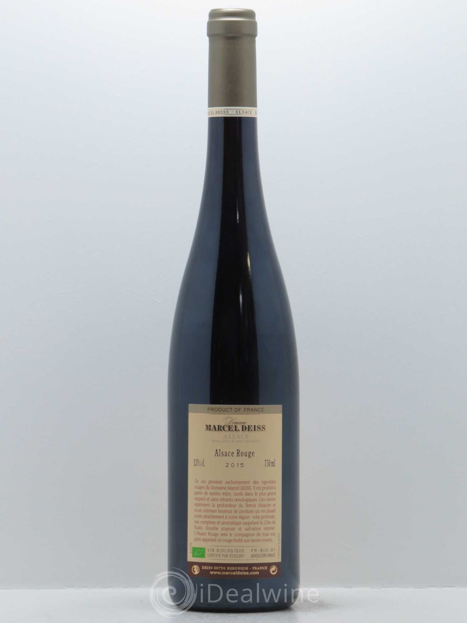 Alsace Marcel Deiss (Domaine) 2015 - Lot de 1 bouteille - 1