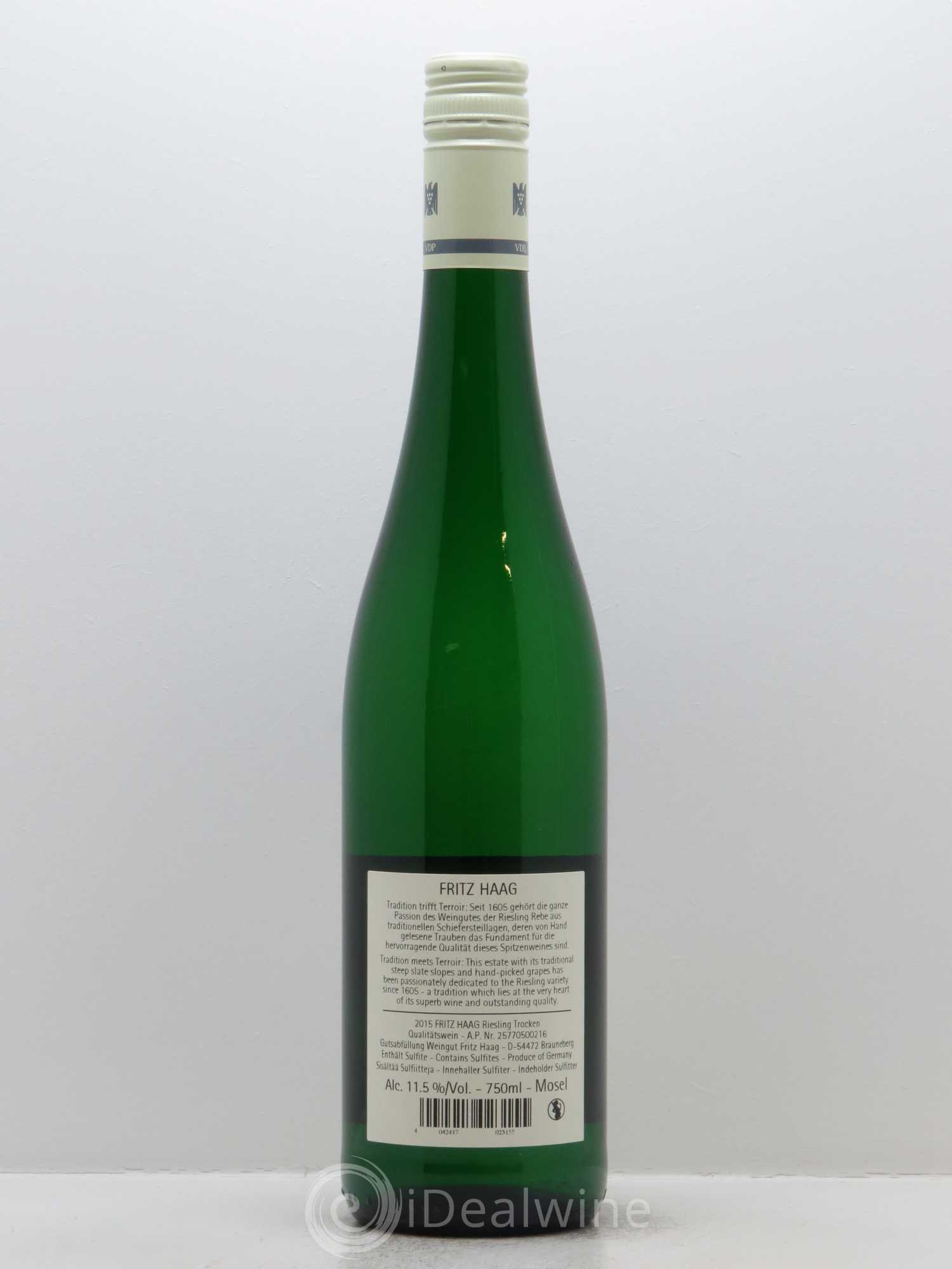 Riesling Fritz Haag Trocken 2015 - Posten von 1 Flasche - 1