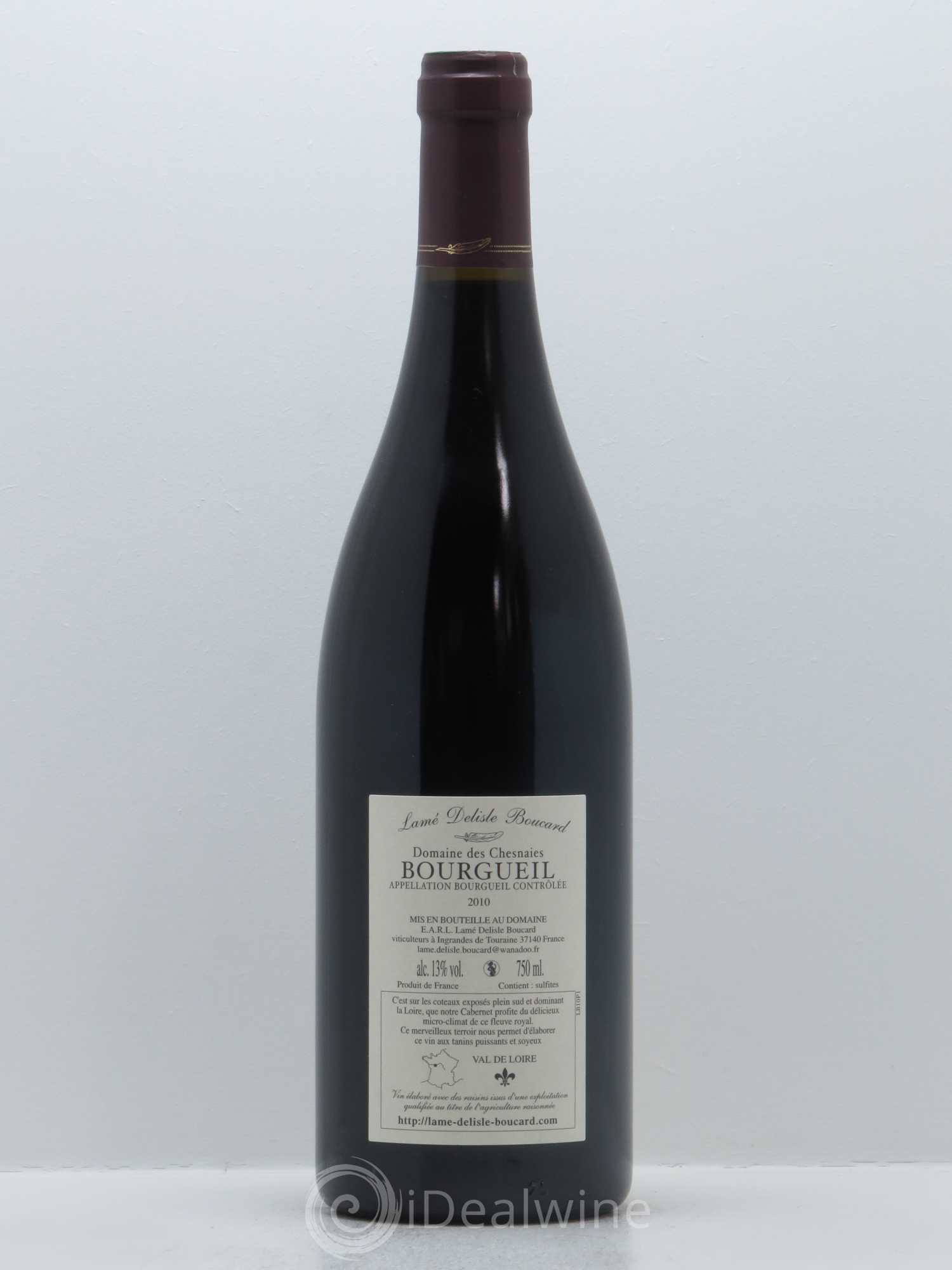 Bourgueil Prestige Domaine des Chesnaies 2010 - Lot de 1 bouteille - 1