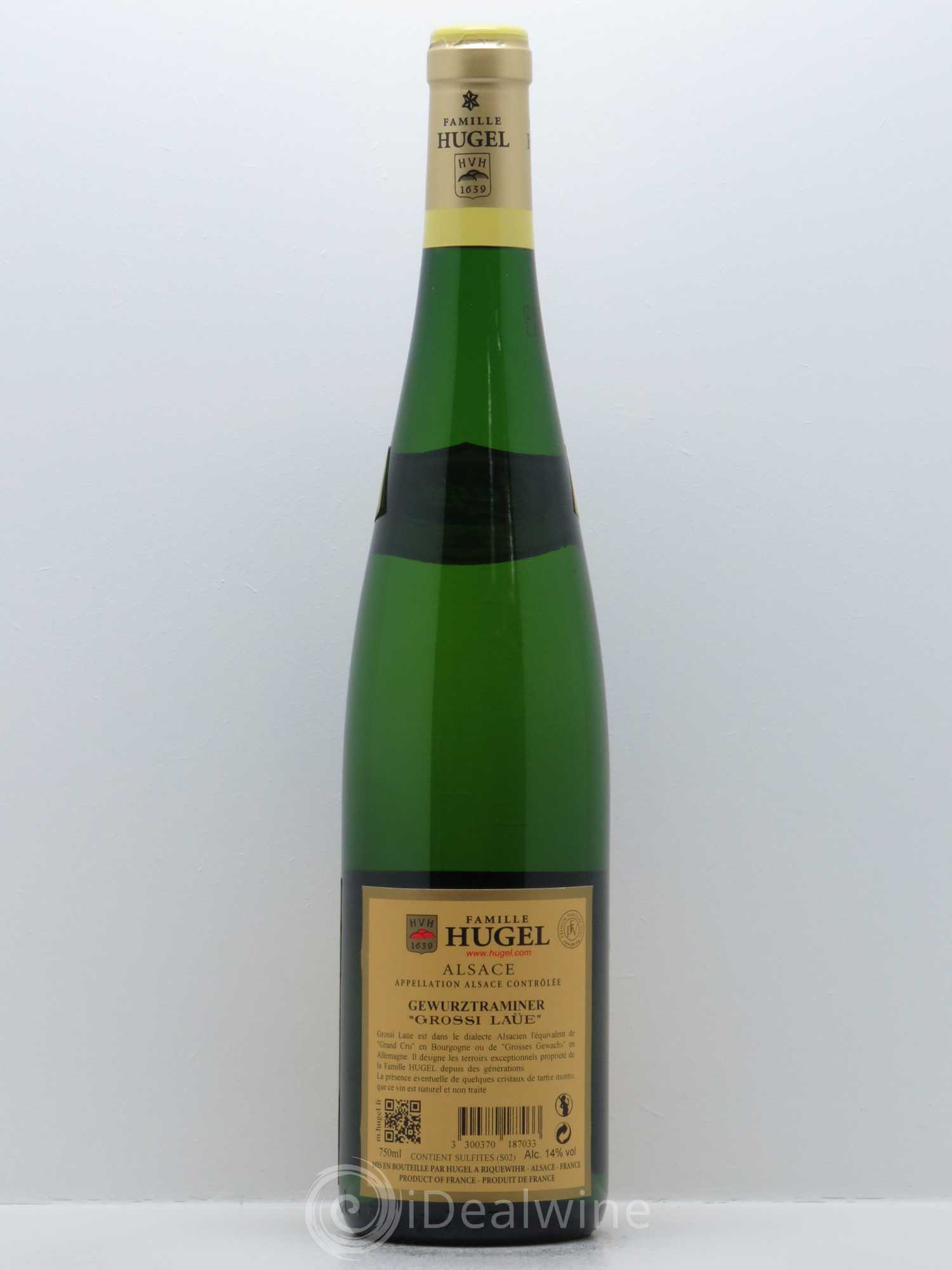 Gewurztraminer Grossi Laüe Hugel (Domaine) 2010 - Lot de 1 bouteille - 1