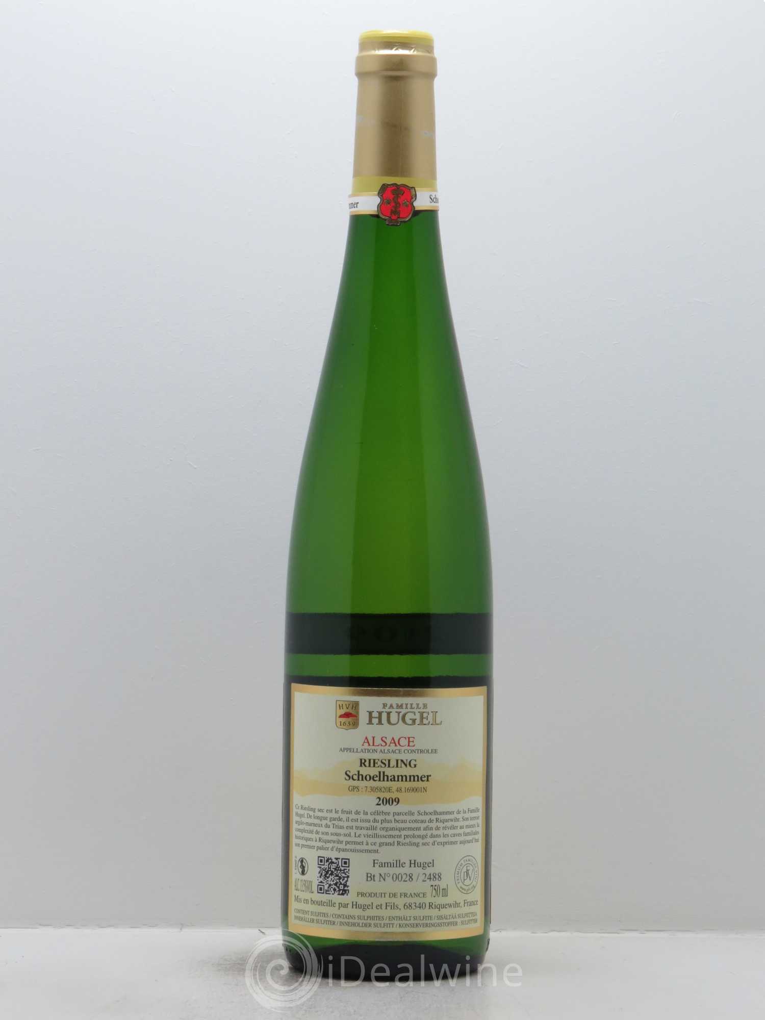Riesling Schoelhammer Hugel (Domaine) 2009 - Lot de 1 bouteille - 1