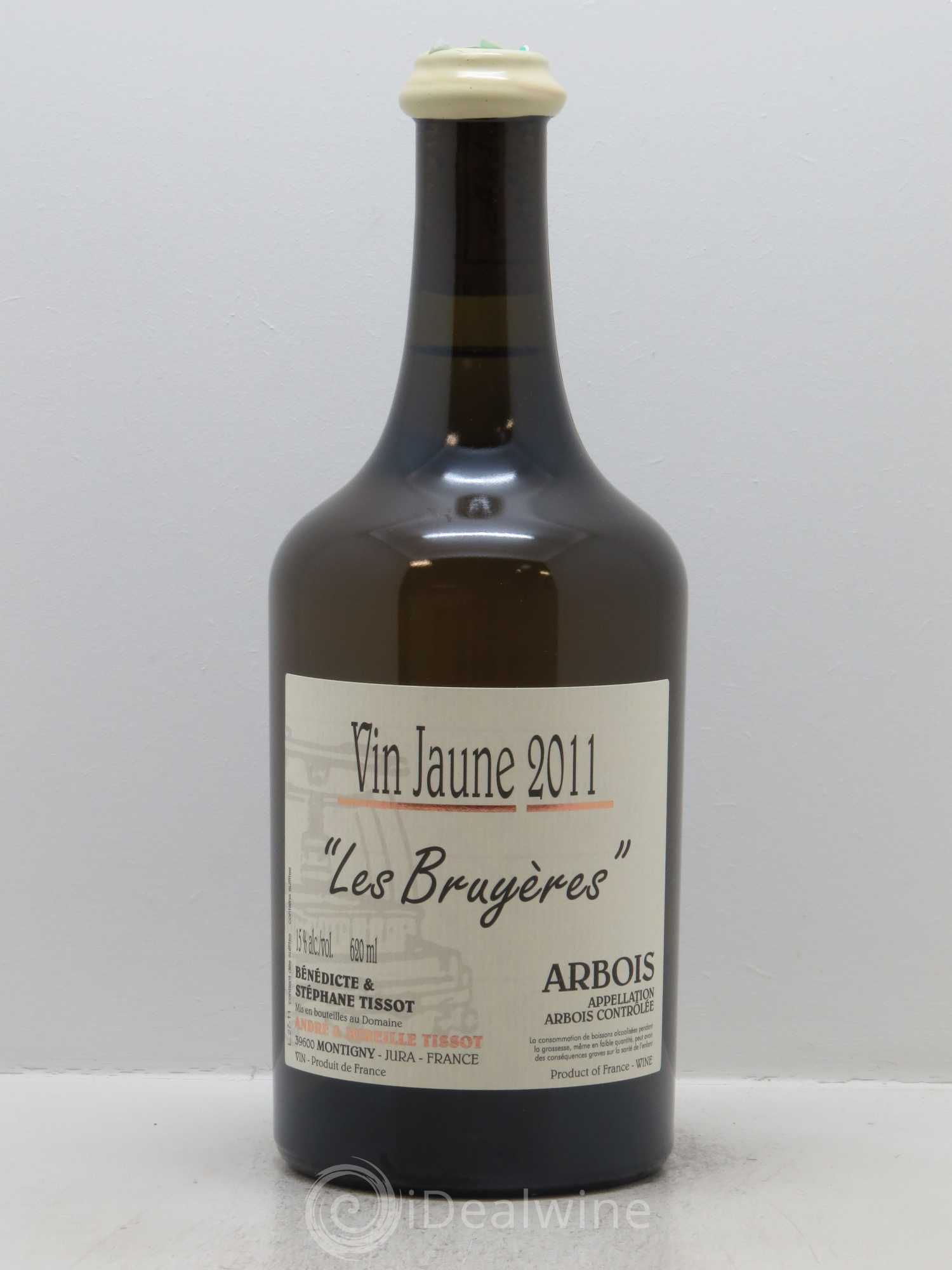 Arbois Vin Jaune Les Bruyères Bénédicte et Stéphane Tissot (62cl) 2011 - Lot de 1 bouteille - 0