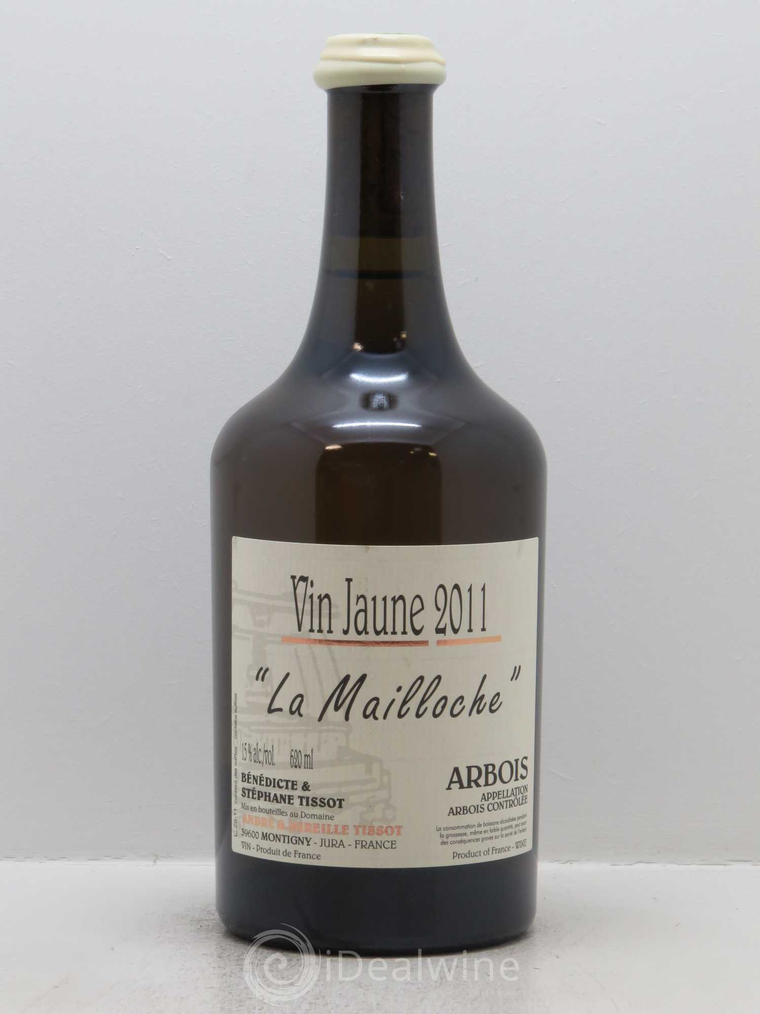 Arbois Vin Jaune La Mailloche Bénédicte et Stéphane Tissot (62cl) 2011 - Lot de 1 bouteille - 0