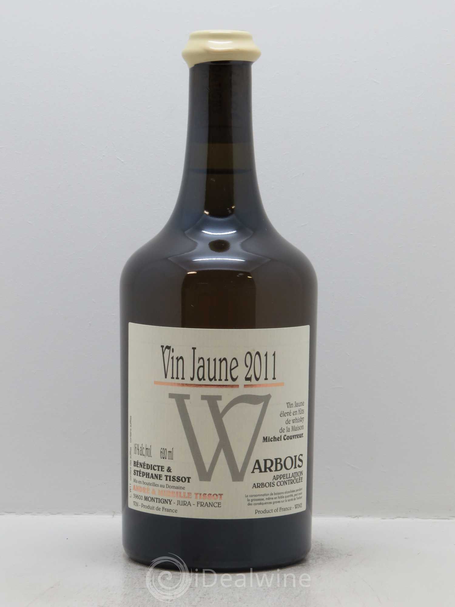 Arbois Vin Jaune W fût de Michel Couvreur Bénédicte et Stéphane Tissot (62cl) 2011 - Lot de 1 bouteille - 0