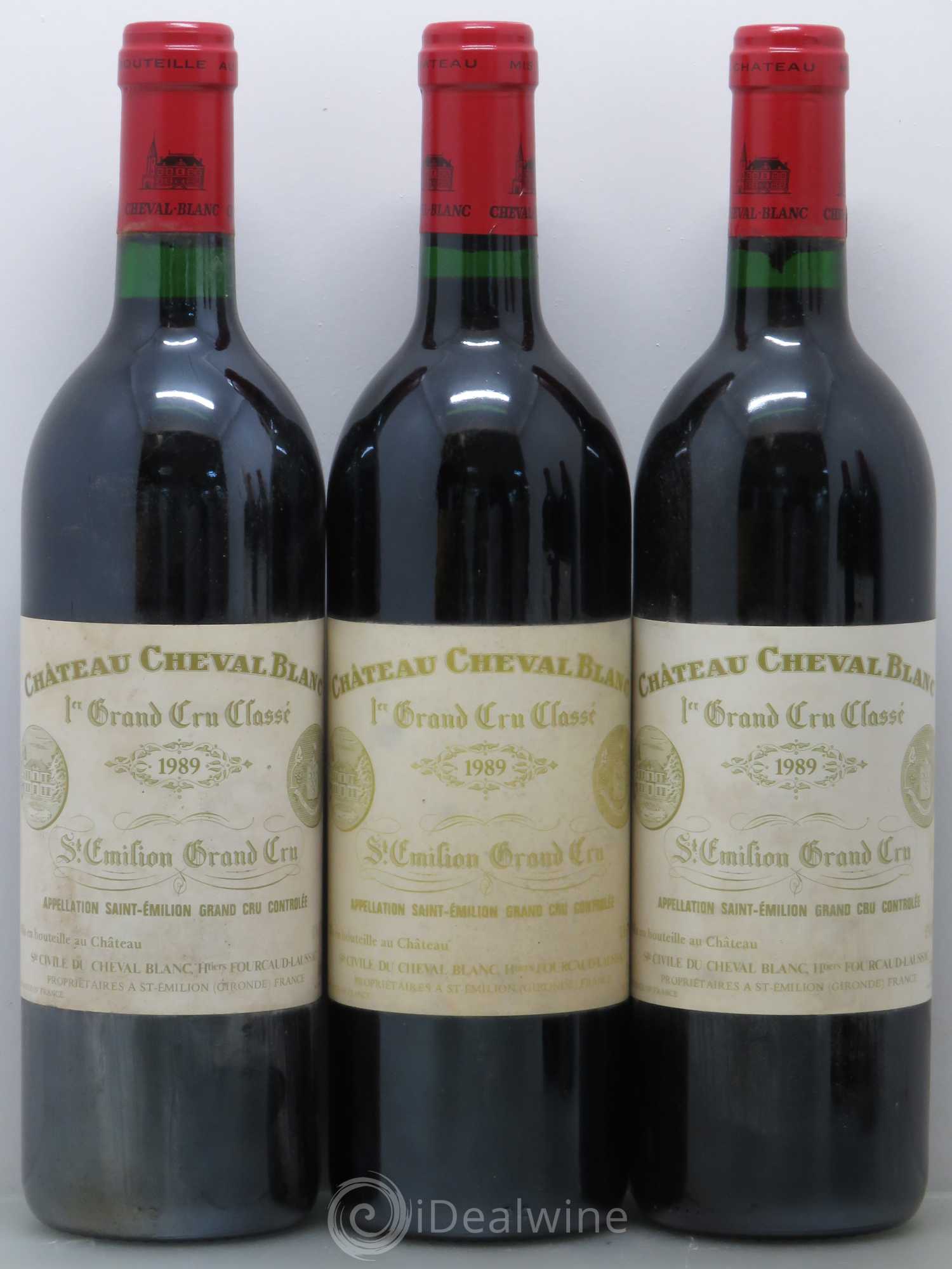 Château Cheval Blanc 1er Grand Cru Classé A 1989 - Lot de 5 bouteilles - 1