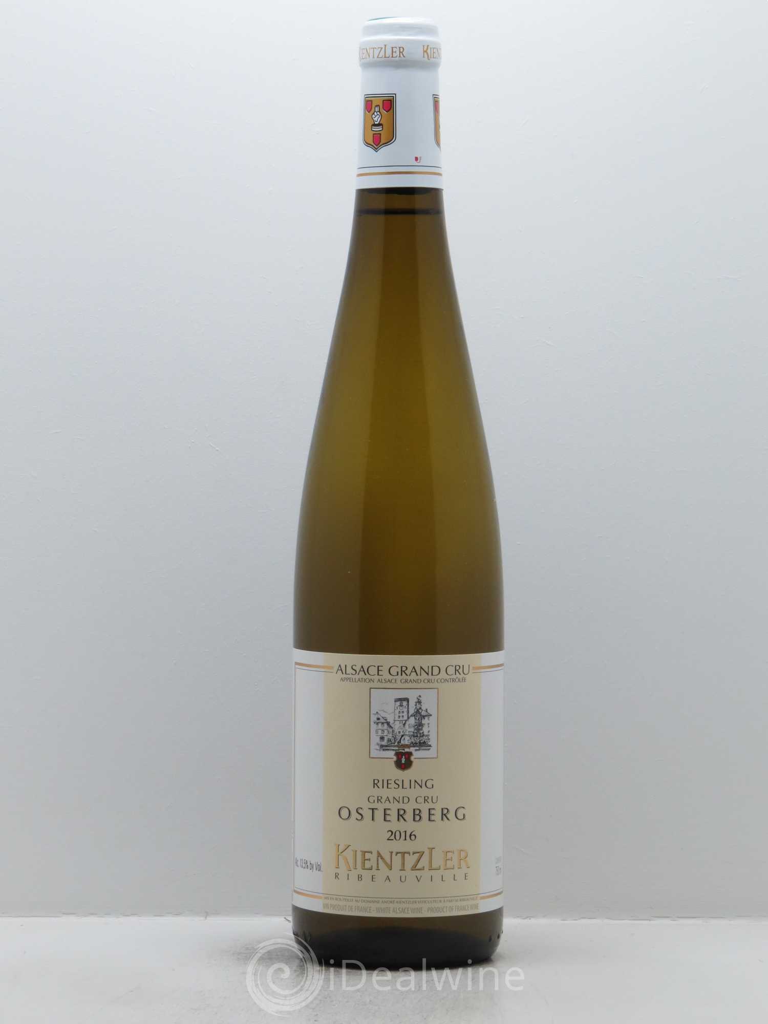 Alsace Riesling Grand Cru Osterberg Kientzler 2016 - Lot de 1 bouteille - 0