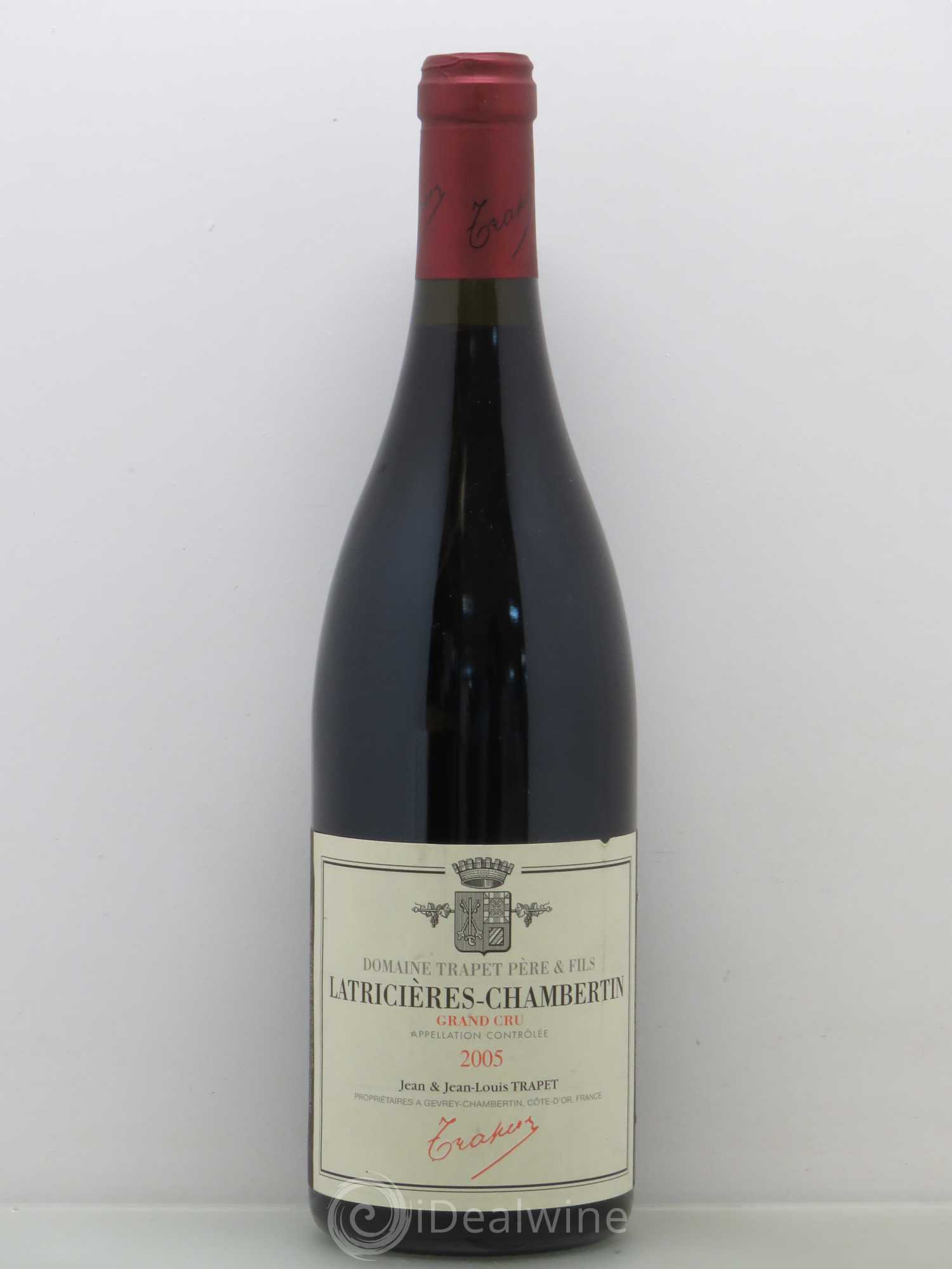 Latricières-Chambertin Grand Cru Domaine Trapet 2005 - Lot de 1 bouteille - 0