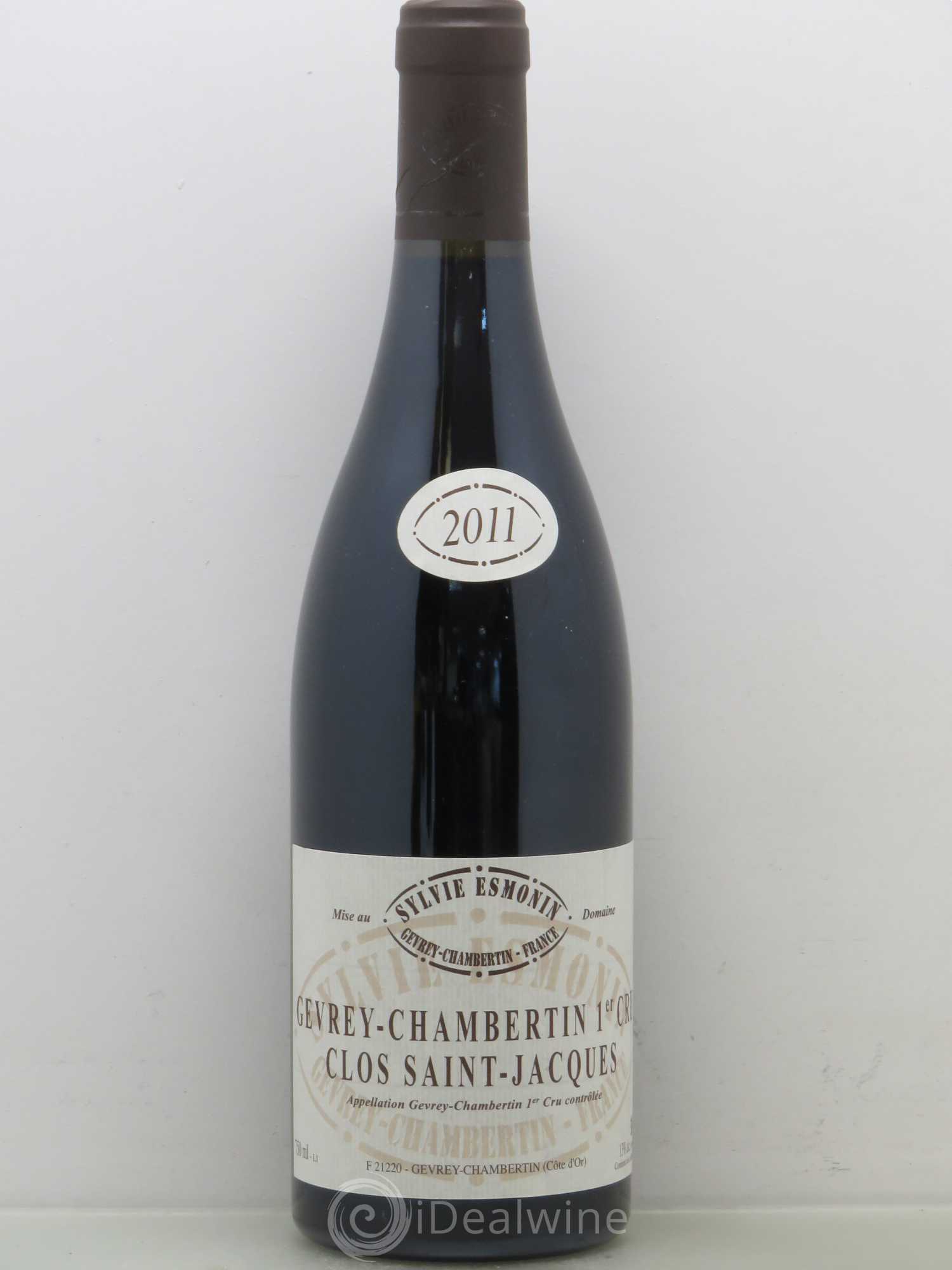 Gevrey-Chambertin 1er Cru Clos Saint Jacques Sylvie Esmonin 2011 - Lot de 1 bouteille - 0