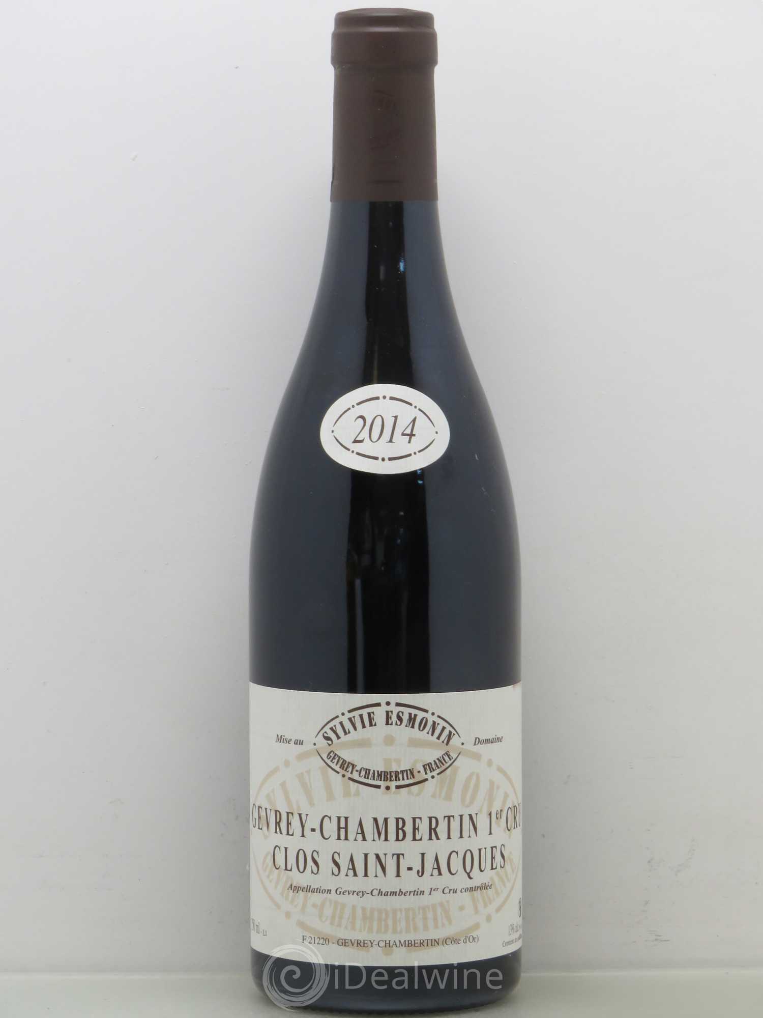 Gevrey-Chambertin 1er Cru Clos Saint Jacques Sylvie Esmonin 2014 - Lot de 1 bouteille - 0