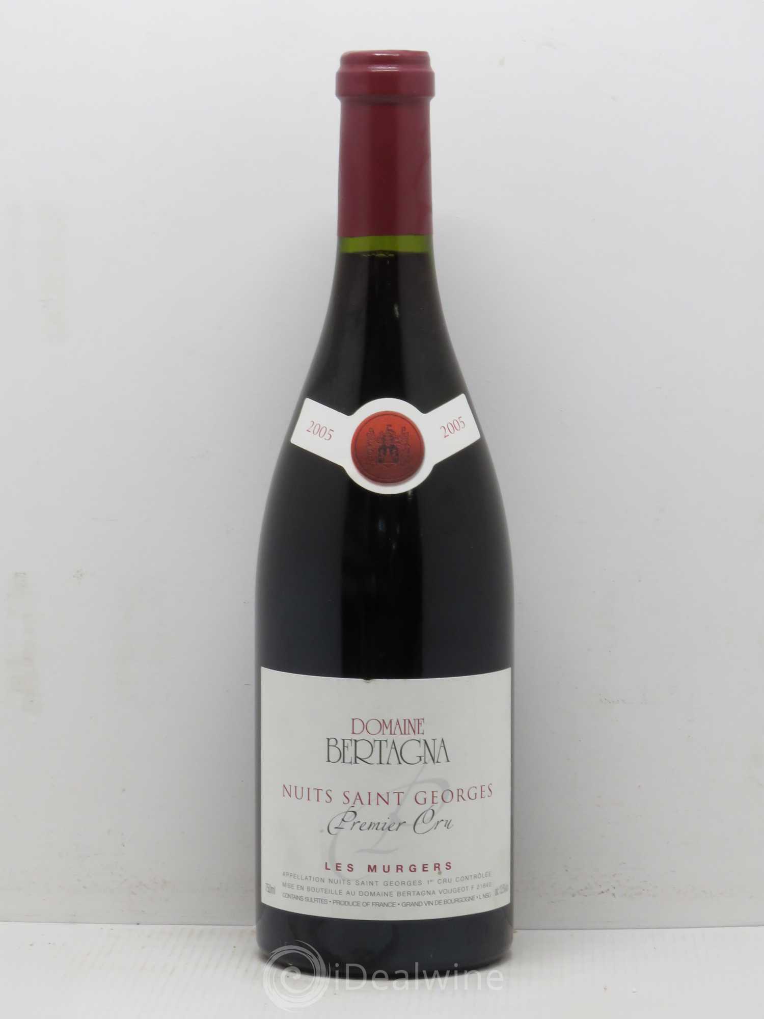 Nuits-Saint-Georges 1er Cru Les Murgers Bertagna 2005 - Lot de 1 bouteille - 0