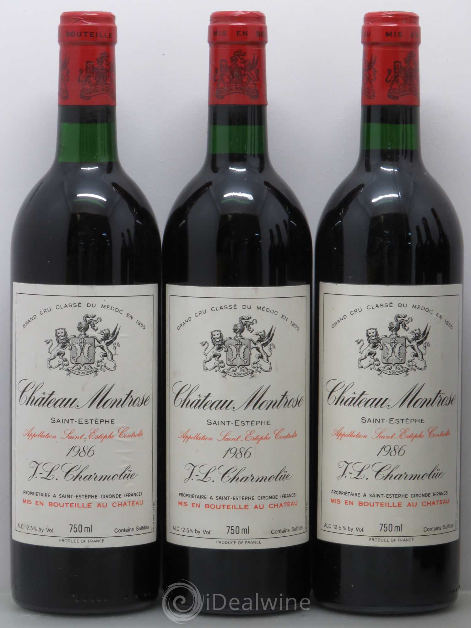 Château Montrose 2ème Grand Cru Classé 1986 - Lot de 6 bouteilles - 2